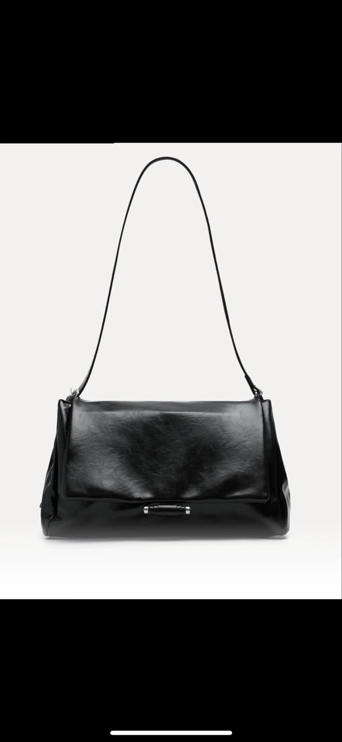 미쏘 플랩 숄더백 블랙 상품이미지1