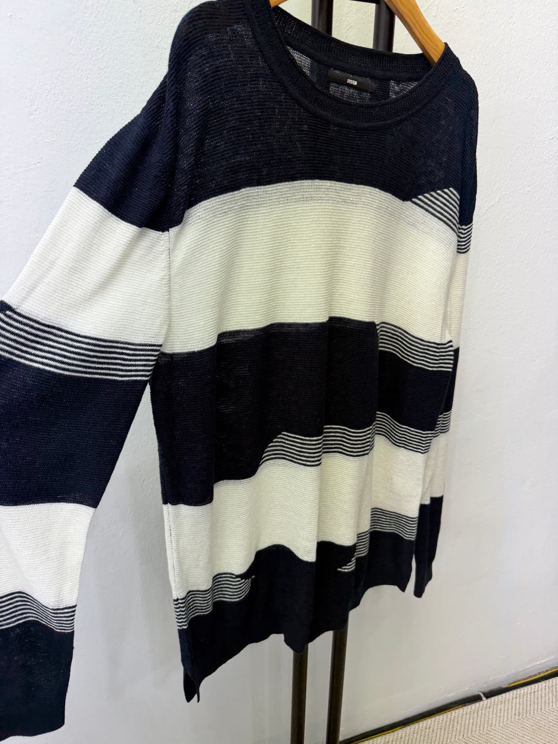 정품) 시스템옴므 한섬스트라이프 니트 100 상품이미지2