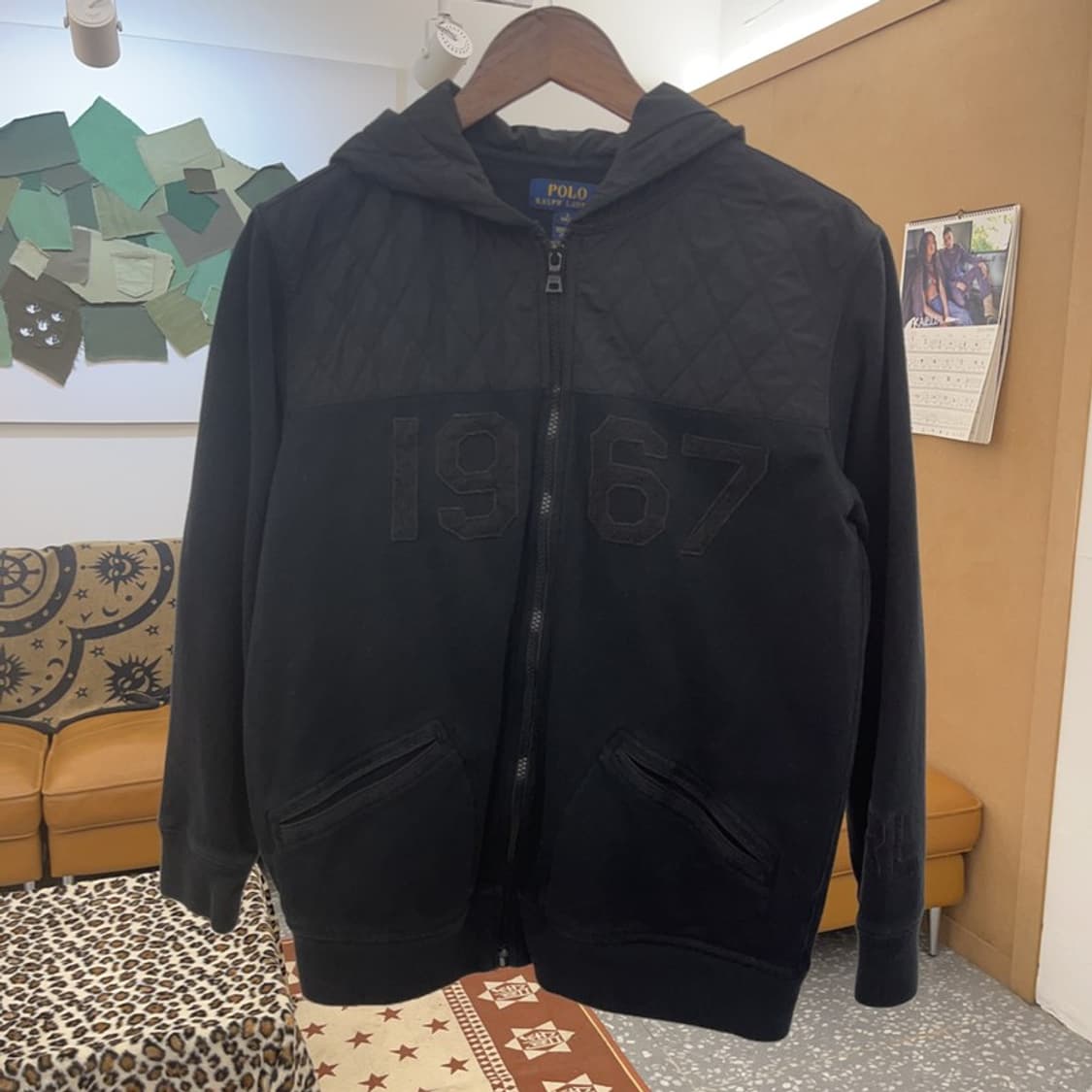 폴로 랄프로렌 스트릿 펑크 퀄팅 기모 후드집업 95 C09148 상품이미지3