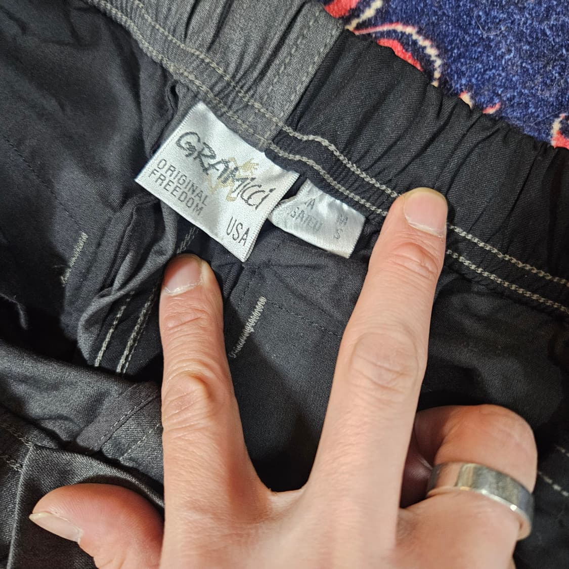 그라미치 x 이스트로그 투톤 블럭 팬츠 M size(30-32) 상품이미지10