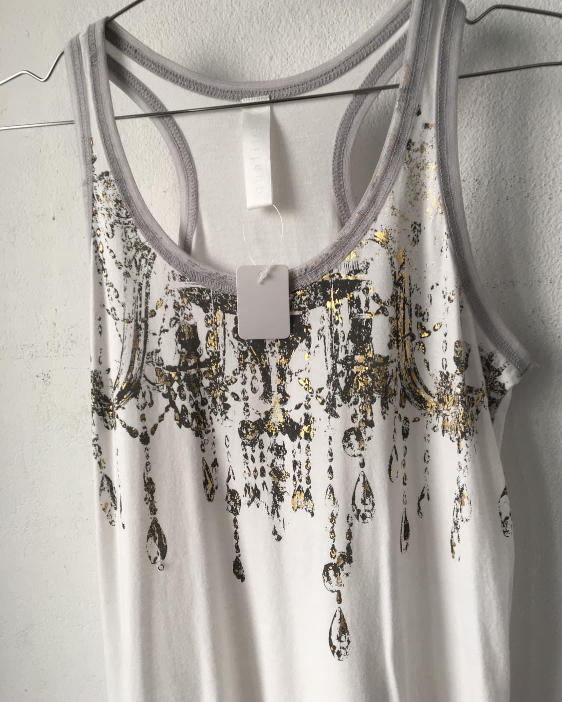 Necklace printing sleeveless 상품이미지4