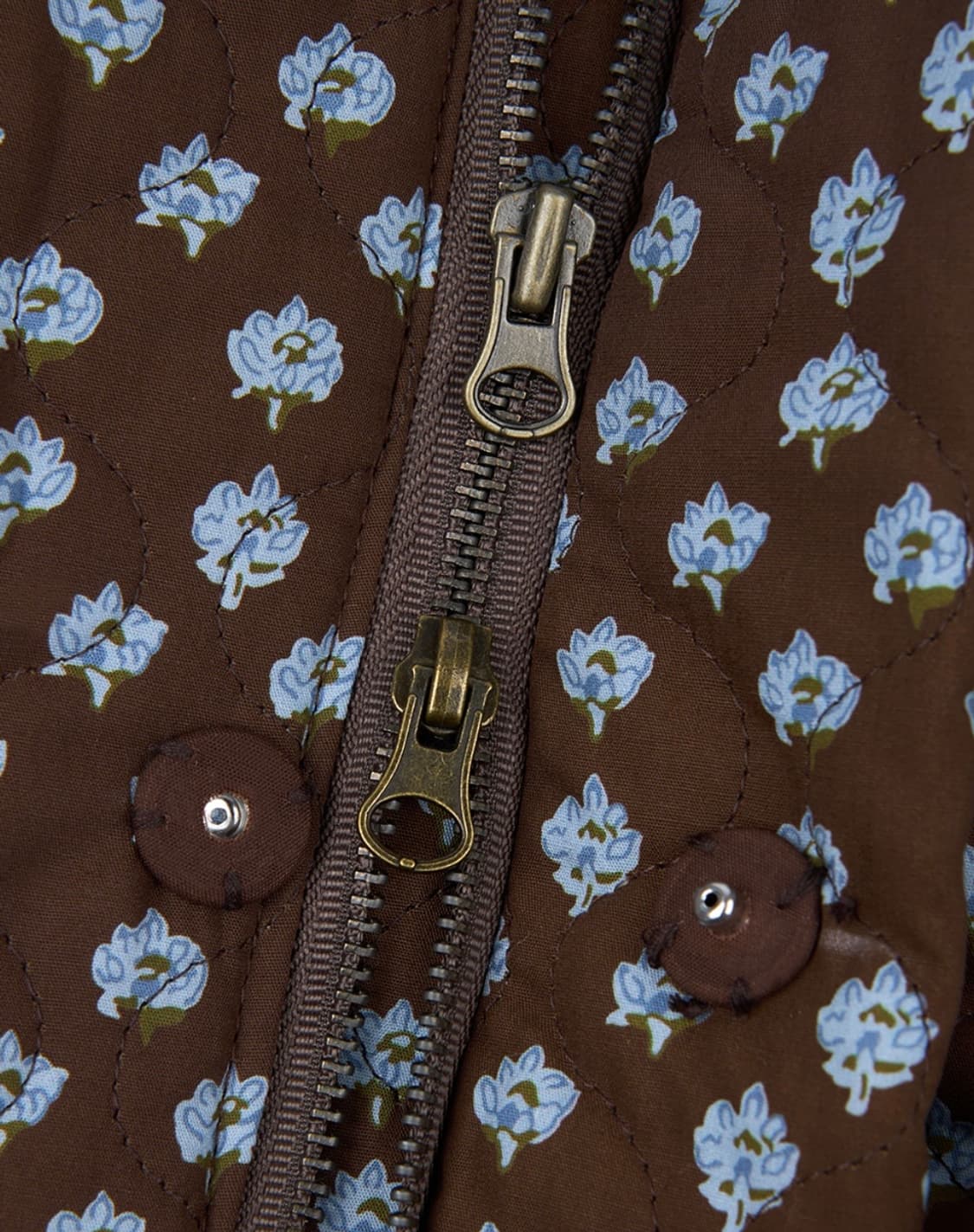 아우어노스텔지아 our nostalgia 데이지 퀼팅 패딩 브라운 모리걸 상품이미지5