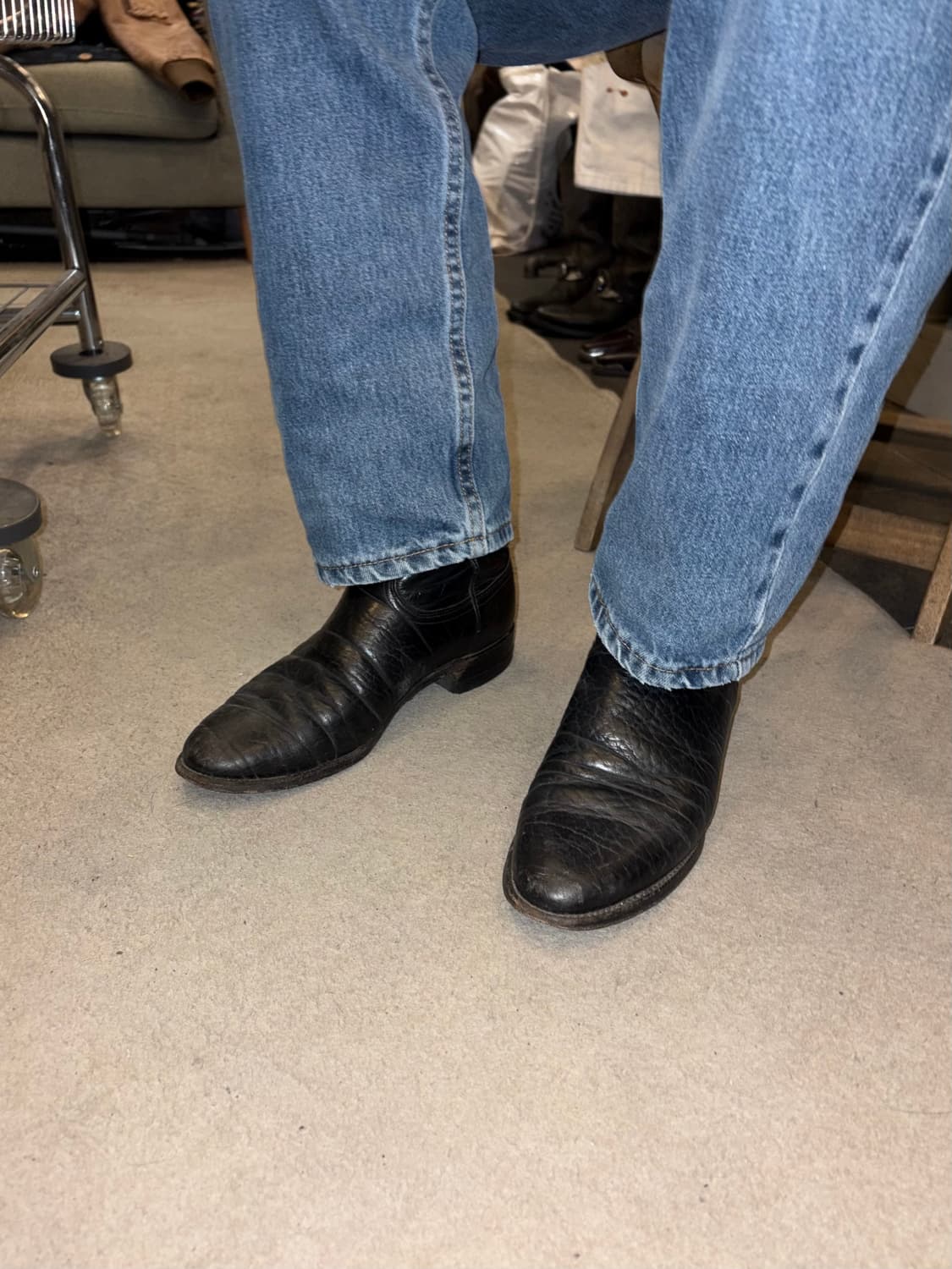 90’s Justin 3202 bullhide western boots 상품이미지3