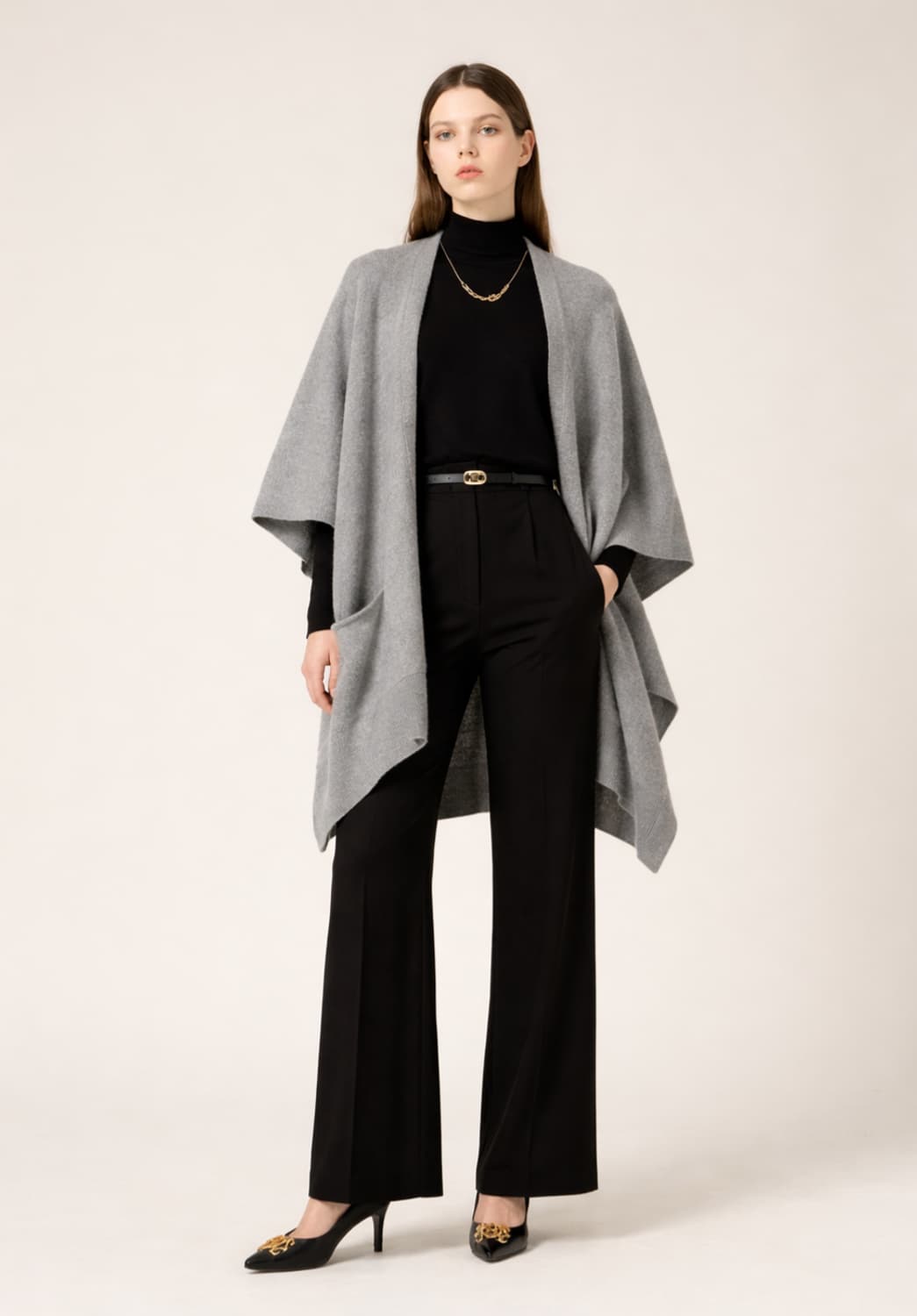 (1회착용)모조에스핀 캐시미어울 숄 상품이미지1