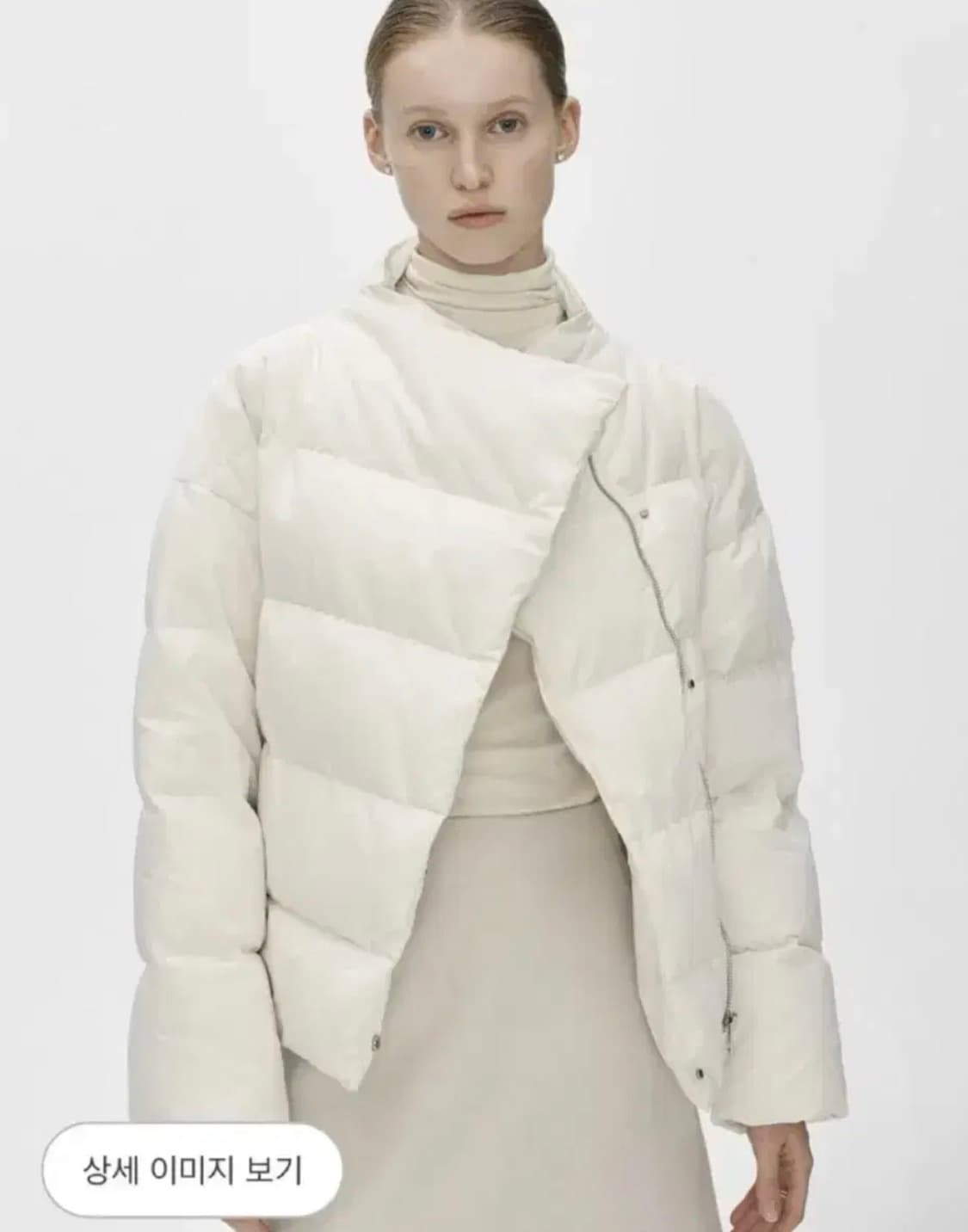 SIE 시에 이브 숏 구스다운 패딩 아이보리 상품이미지1