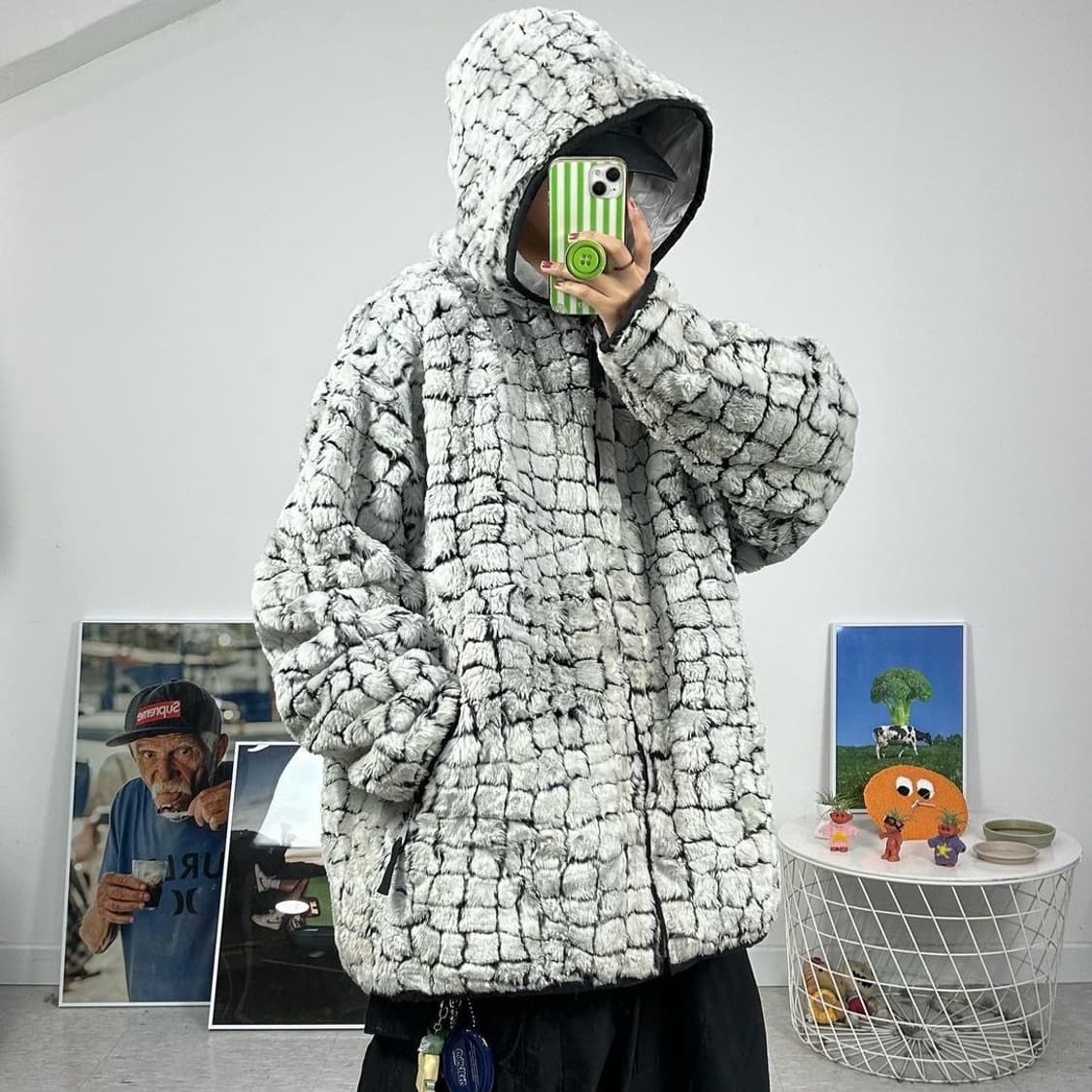 vintage fleece zip-up 상품이미지5