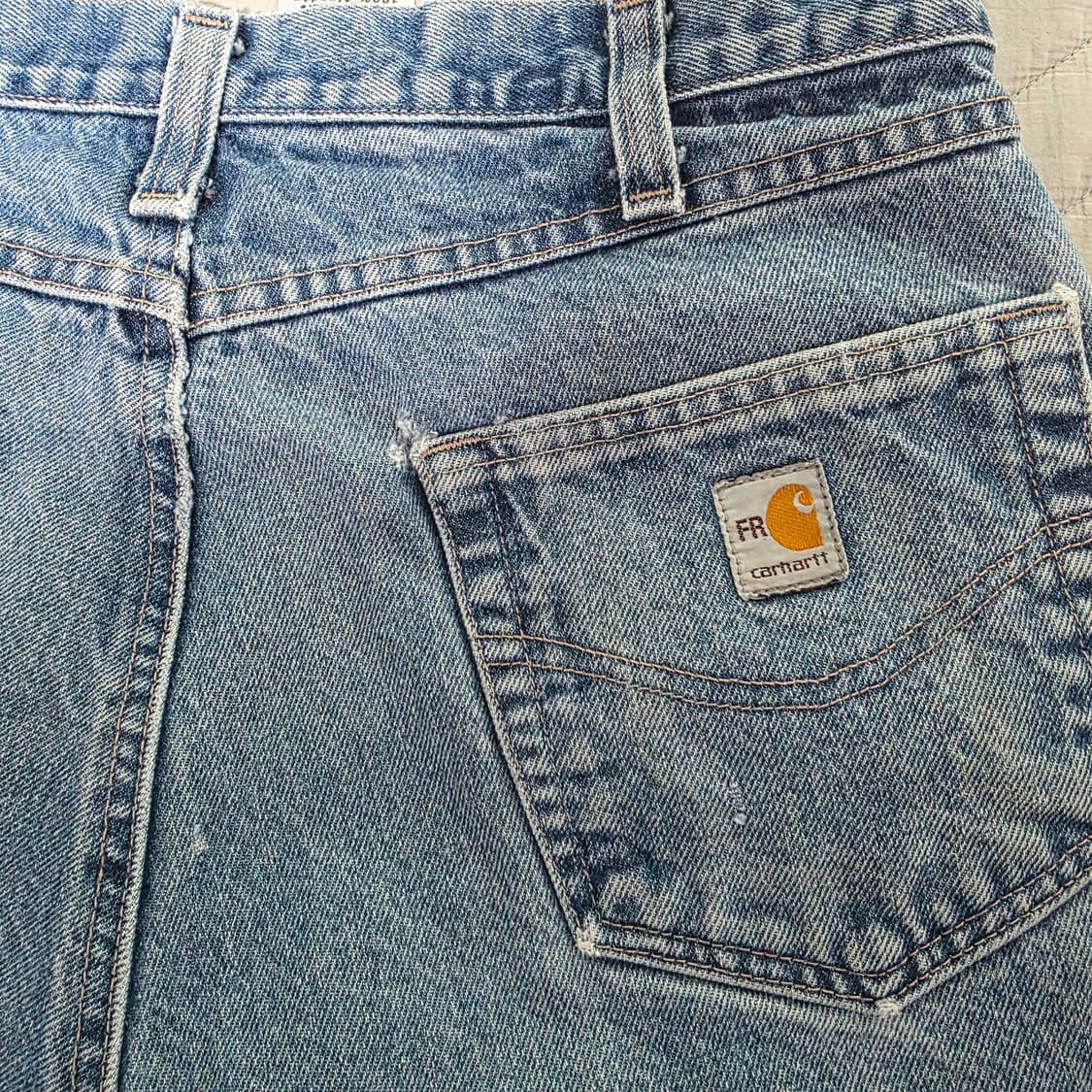 [34X34] 빈티지 칼하트 더블니 FR 데님팬츠 데미지 B26 상품이미지6