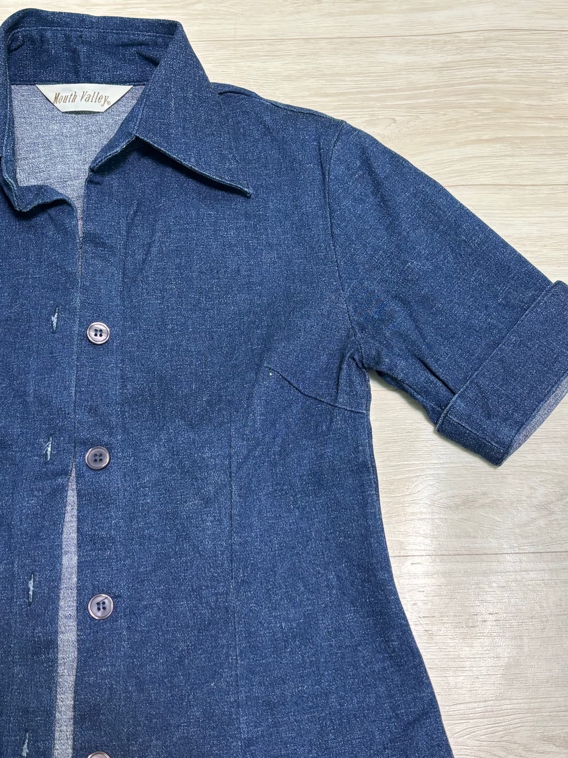 데님 반팔 셔츠 상품이미지3