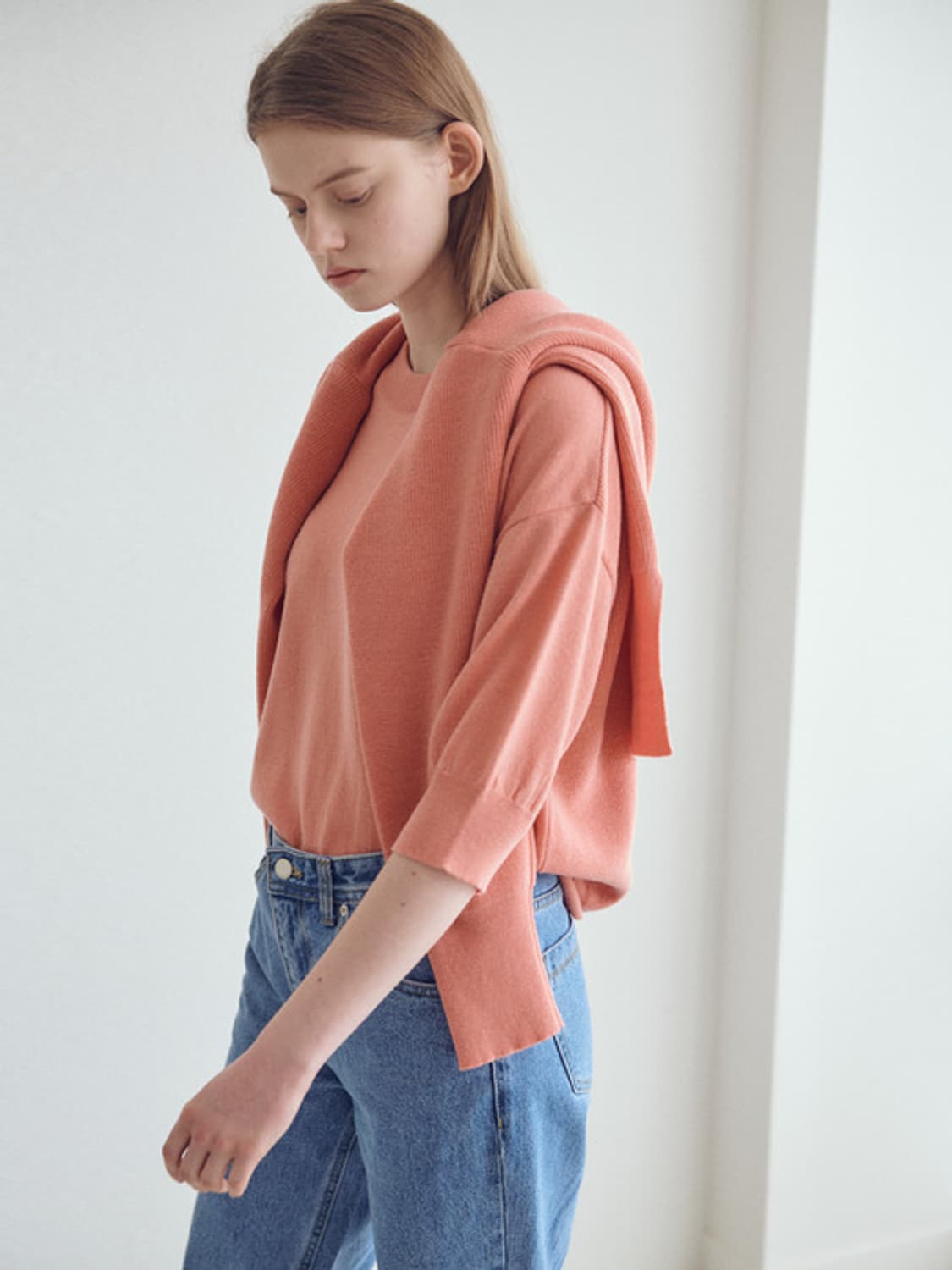 닐바이피 베이직 니트 가디건 (강민경 착용) 상품이미지3