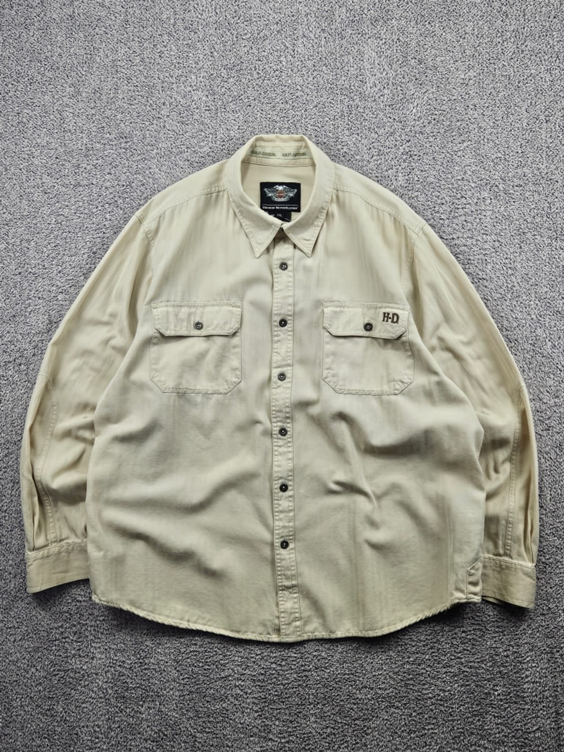 할리데이비슨 버튼다운 포켓 바이커 셔츠 ( 2XL ) / 11475 상품이미지1