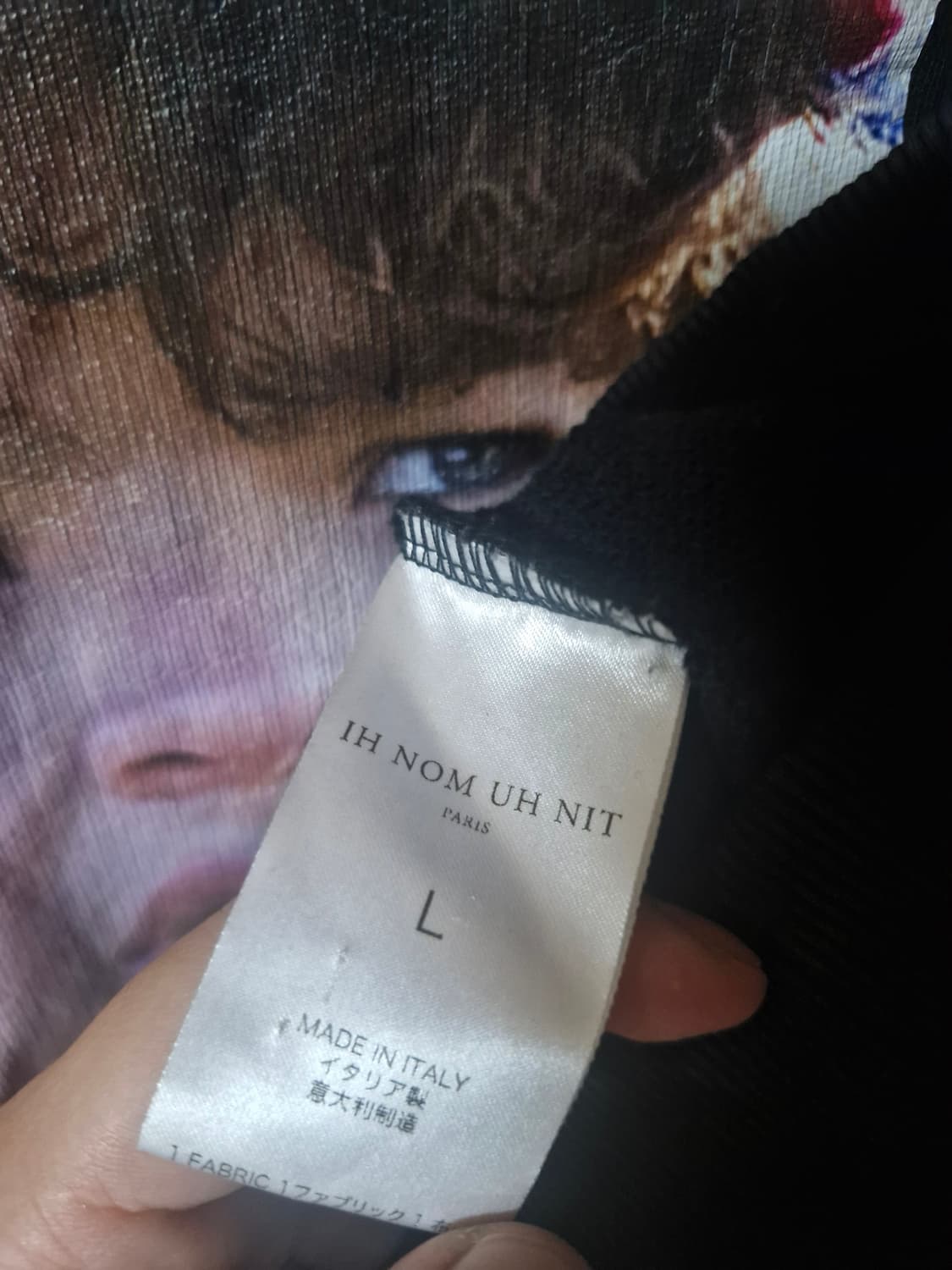 IH NOM UH NIT 기묘한 이야기 더스틴 후드티 블랙 L 상품이미지4