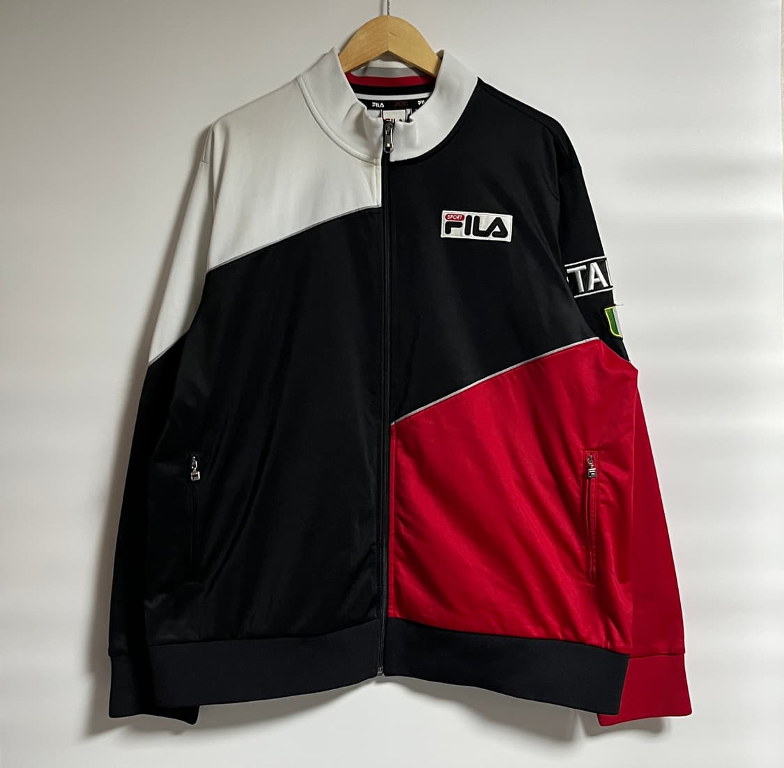 휠라 오버핏 이탈리아 져지 트랙탑 XL 상품이미지1