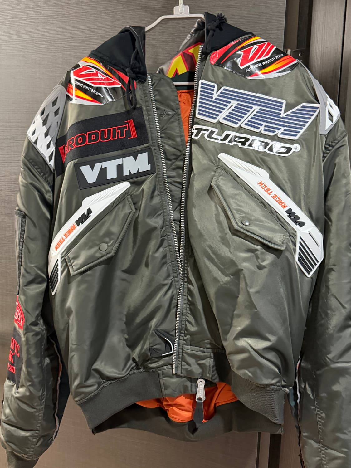 베트멍 알파 콜라보 VTM 터보 항공 점퍼 L 상품이미지4