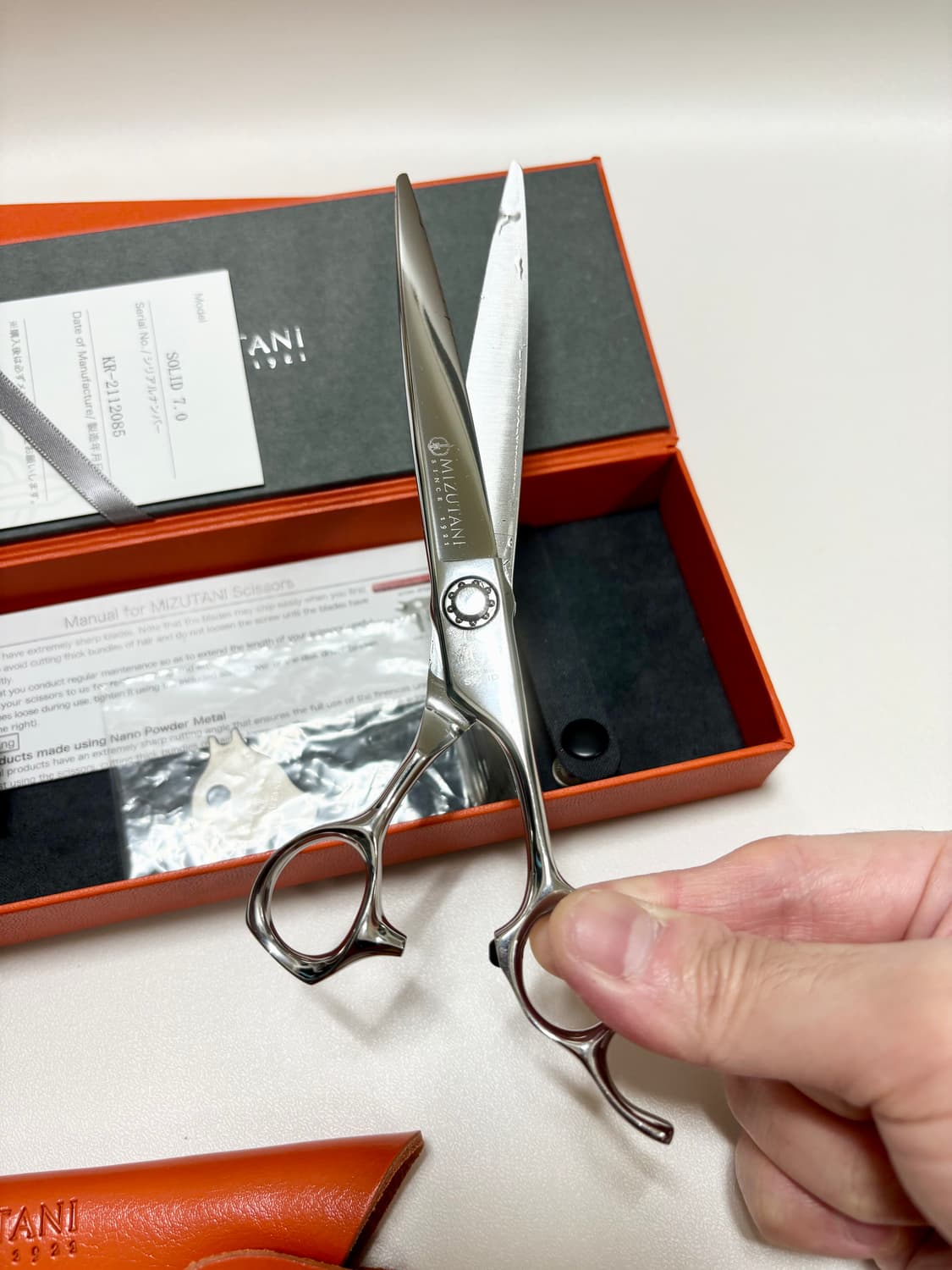 미쯔다니 솔리드 미용가위 7인치 장가위 미즈타니 상품이미지8