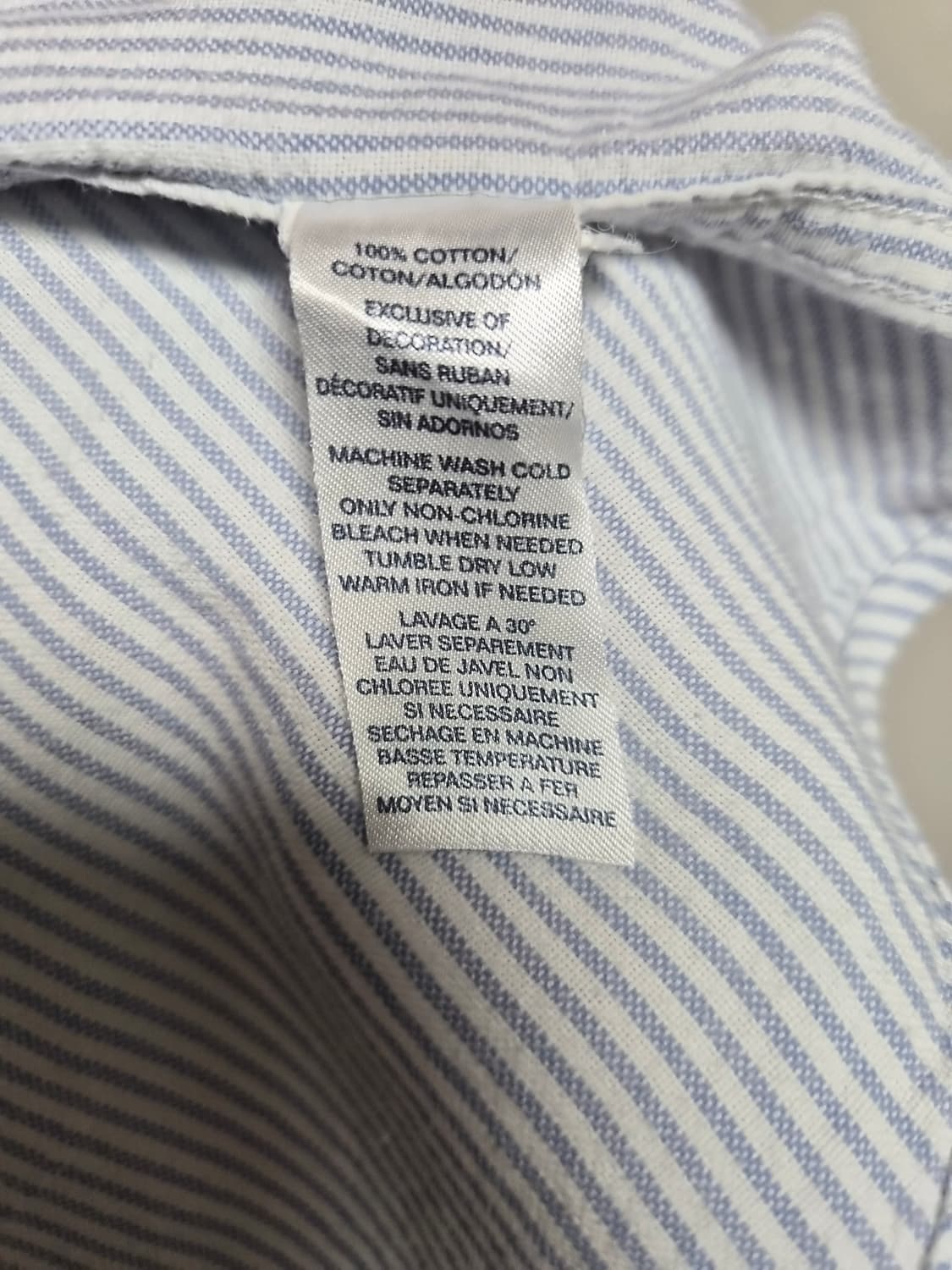 챕스Chaps 스트라이프 옥스포드 셔츠 L - S383 상품이미지5