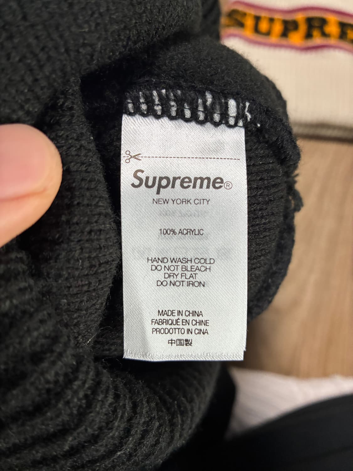 슈프림 빅 스트라이프 방울 비니 2개 일괄 상품이미지2