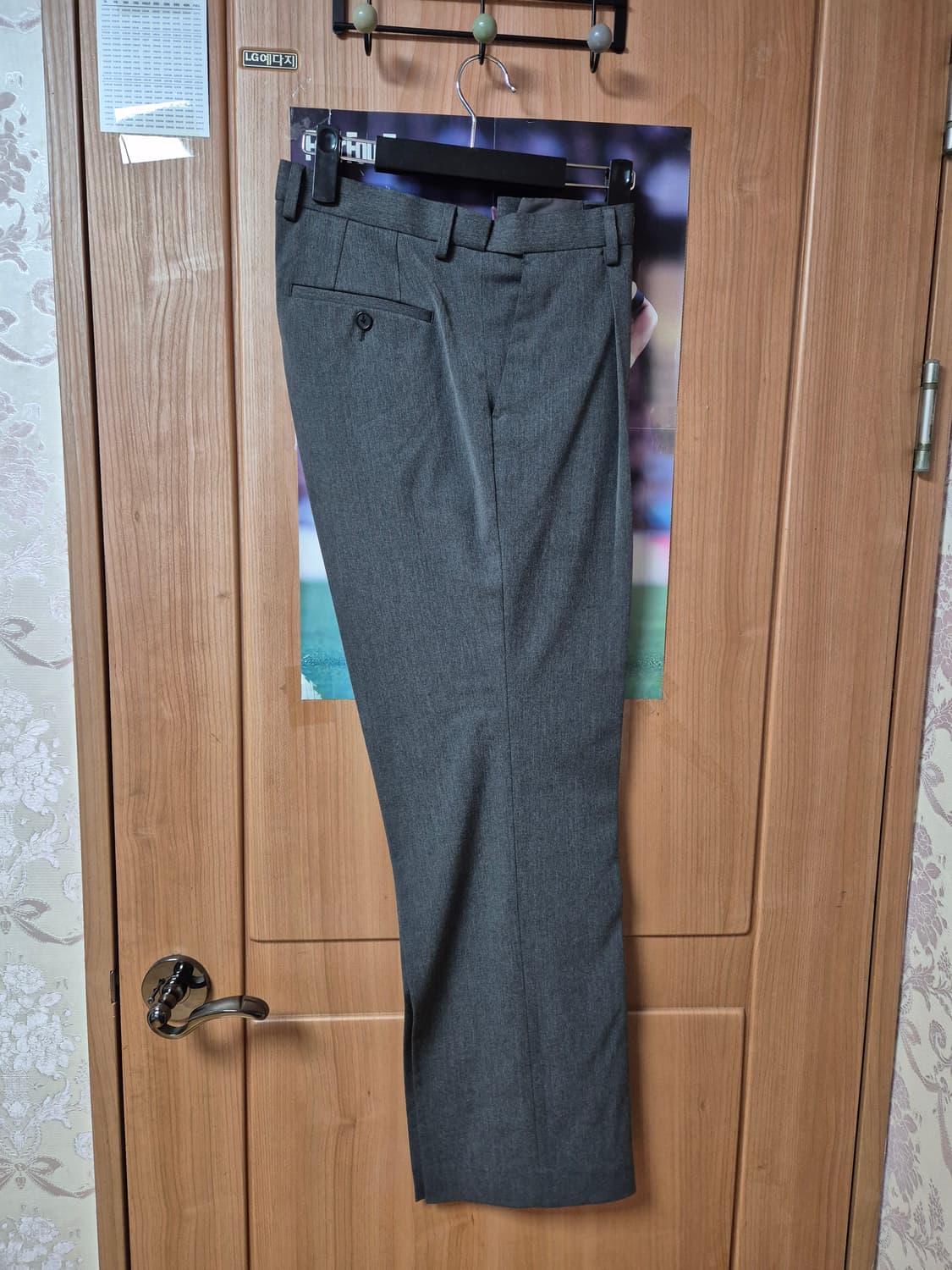 무탠다드 와이드 히든 밴딩 슬랙스 미디엄그레이 30 상품이미지2