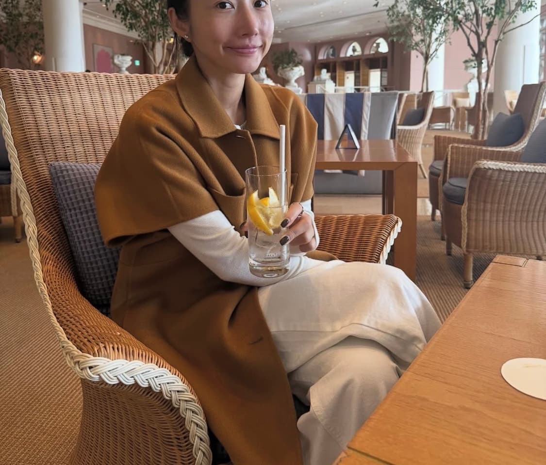 러브모모 캐시미어 반코트 카멜 상품이미지1