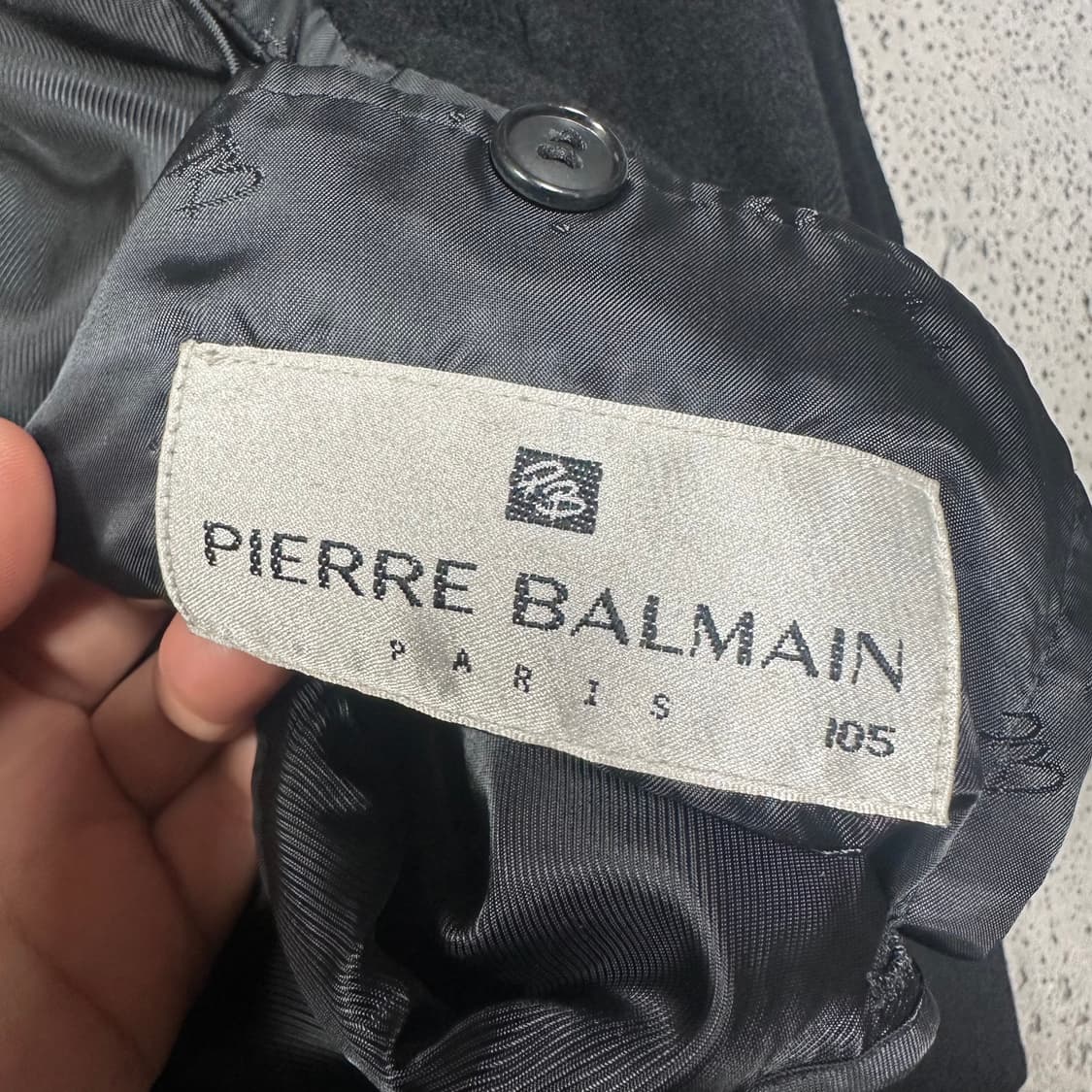 ✨ (바배) 피에르 발망 모 블랙 코트 상품이미지3