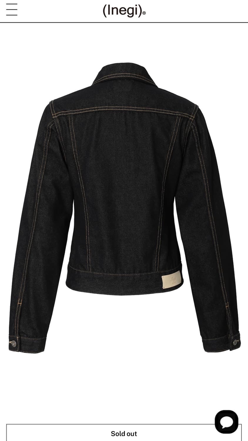 이네기 inegi tight denim trucker jacket 데님 상품이미지3