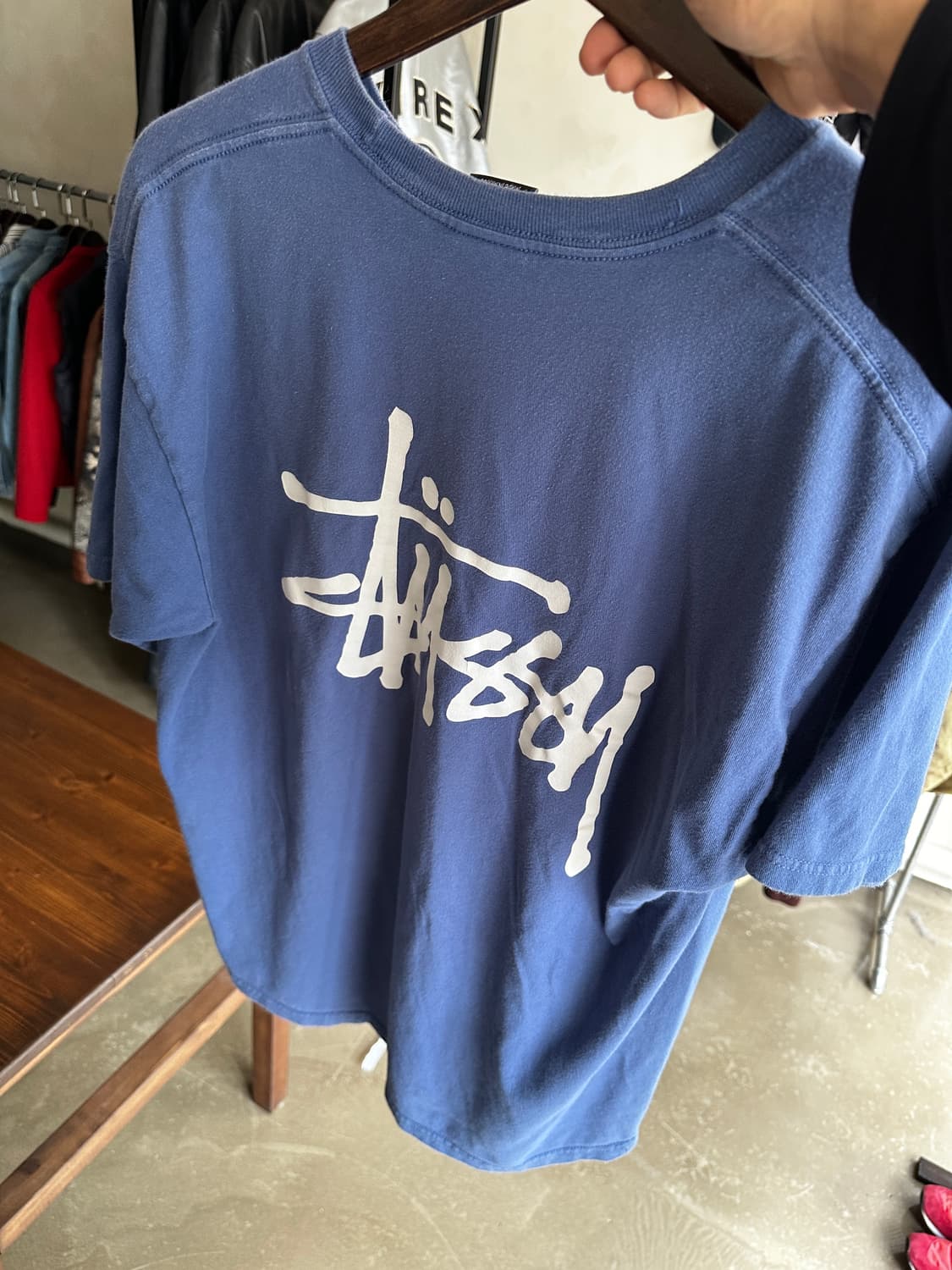 00s STUSSY 스투시 빅로고 반팔 티셔츠 상품이미지1