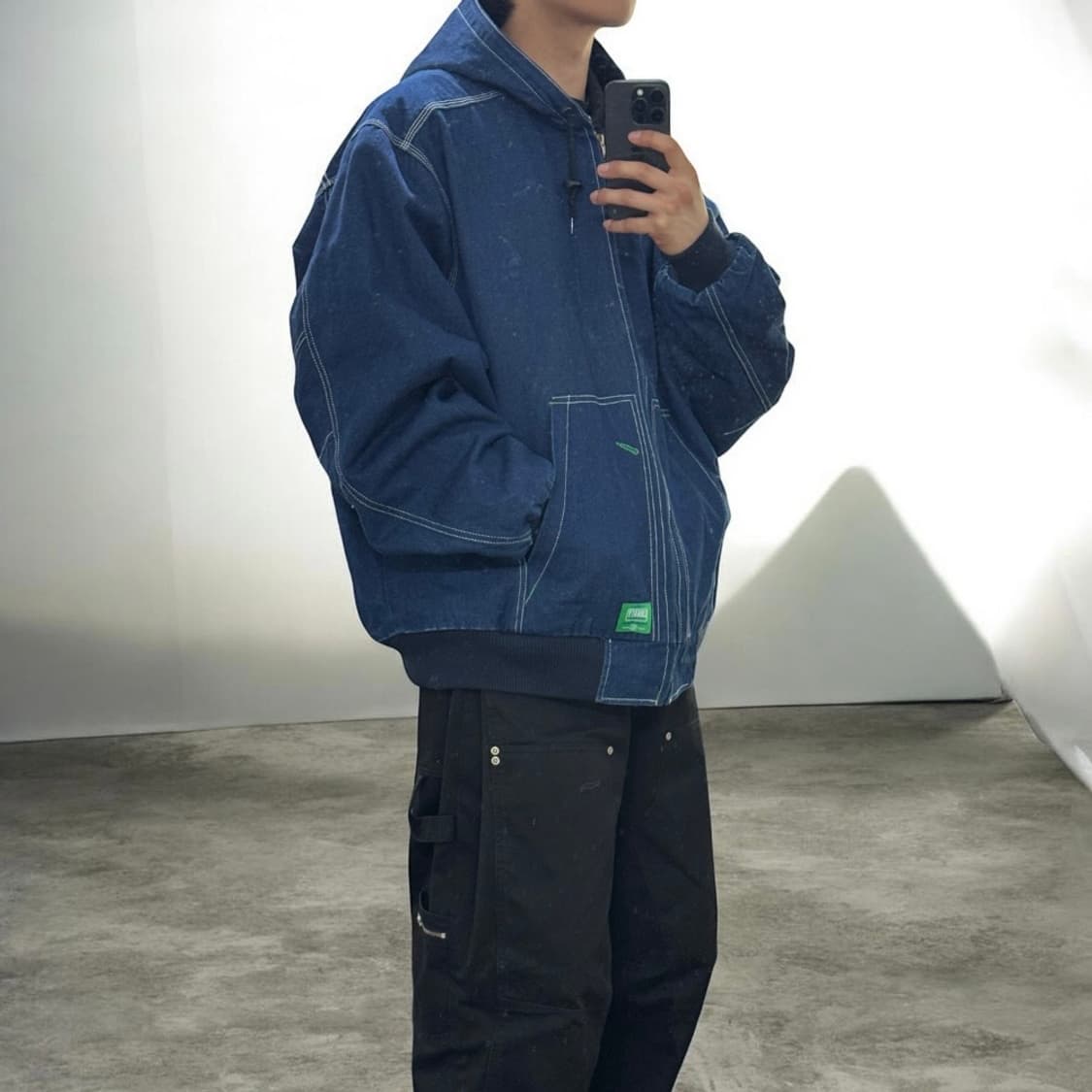 리버티오버올스 데님 워크 액티브 후드 자켓 상품이미지2