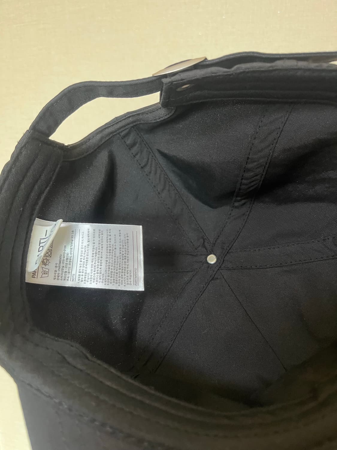 파르티멘토 나일론 PA 볼 캡 블랙 상품이미지9