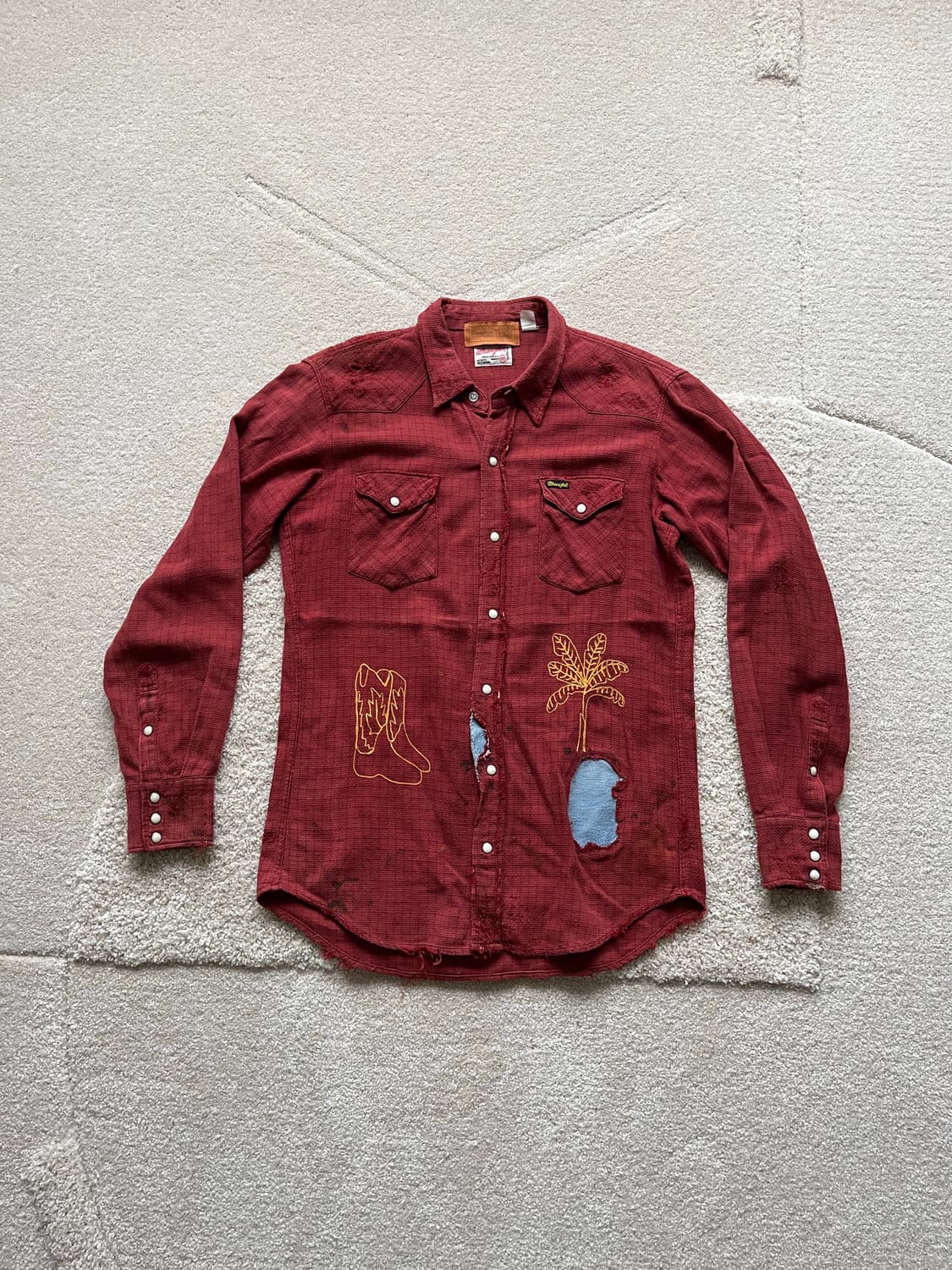 랭글러 x 프리덤 씽즈 엠브로이더드 웨스턴 셔츠 (95-103) 상품이미지2