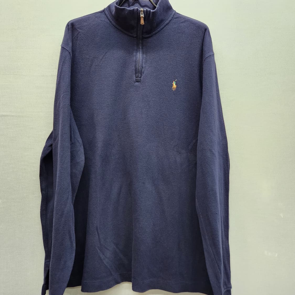 폴로랄프로렌 멀티포니 코튼 니트 반집업 L(2XL) 상품이미지1