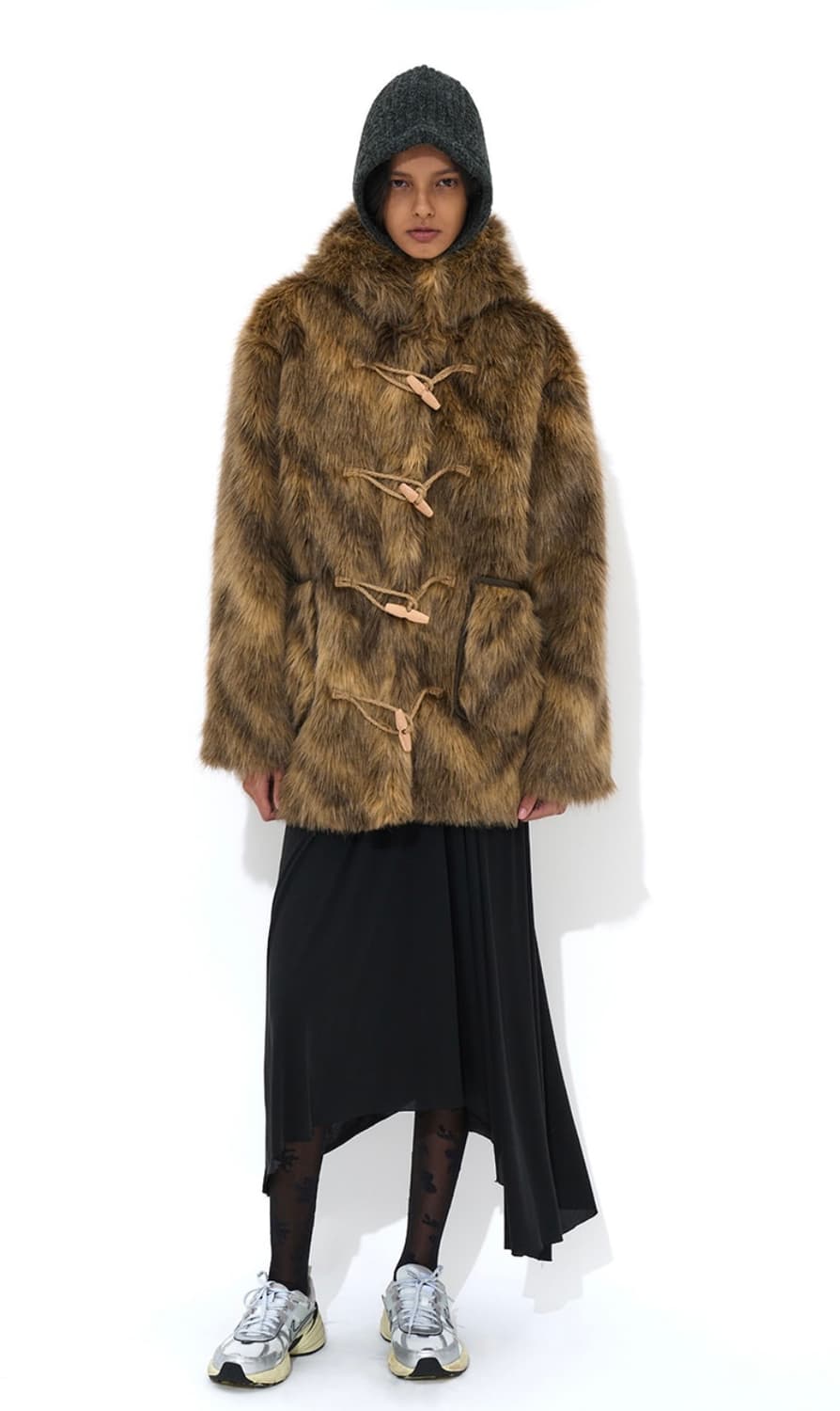 파르티멘토 후디드 더플 퍼 코트 상품이미지3