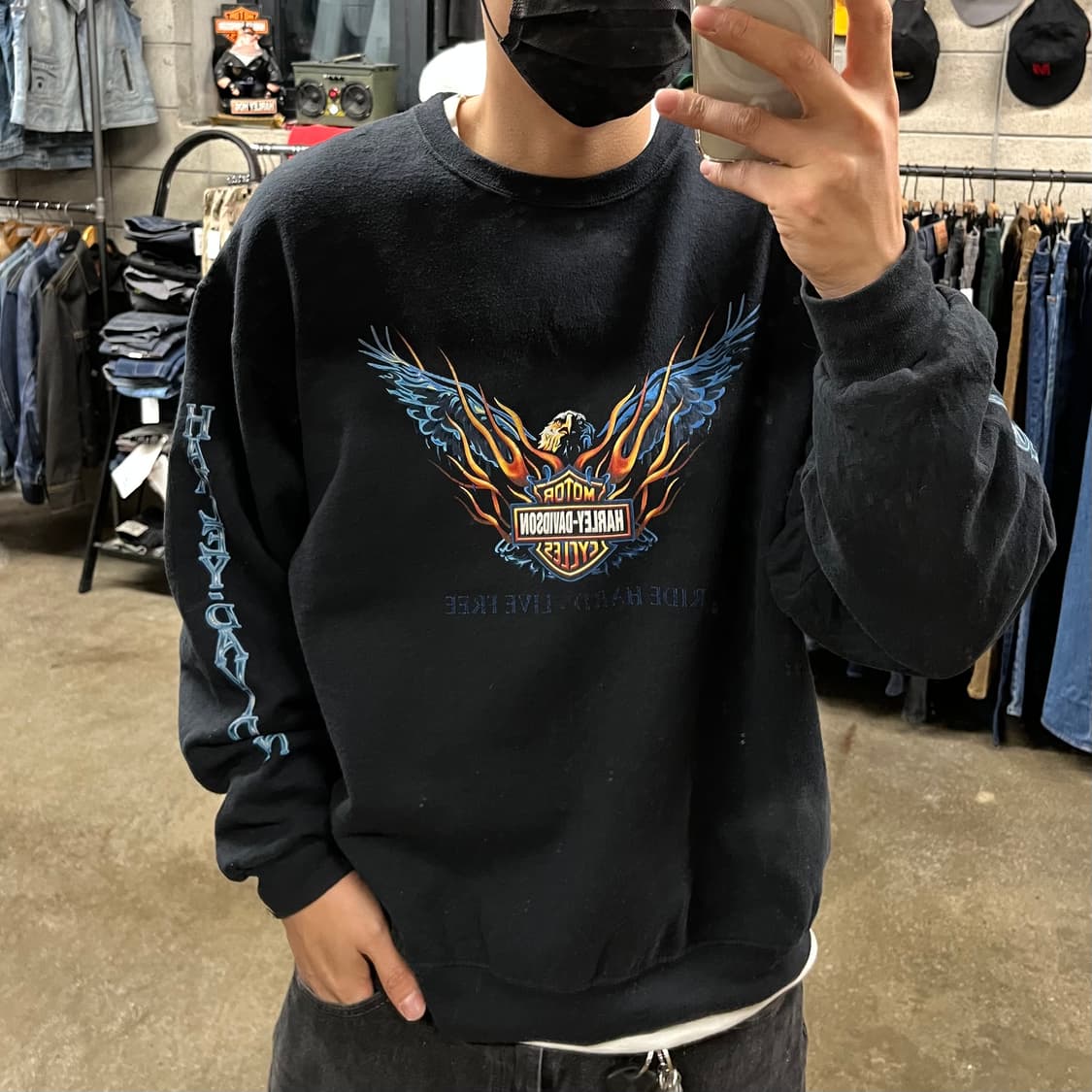 할리데이비슨 플레임 스웻셔츠 (105) 상품이미지7