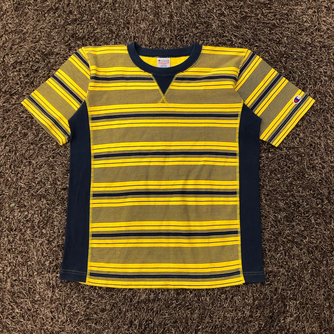 챔피온 헤비웨이트 리버스위브 스트라이프 반팔 티셔츠 상품이미지1