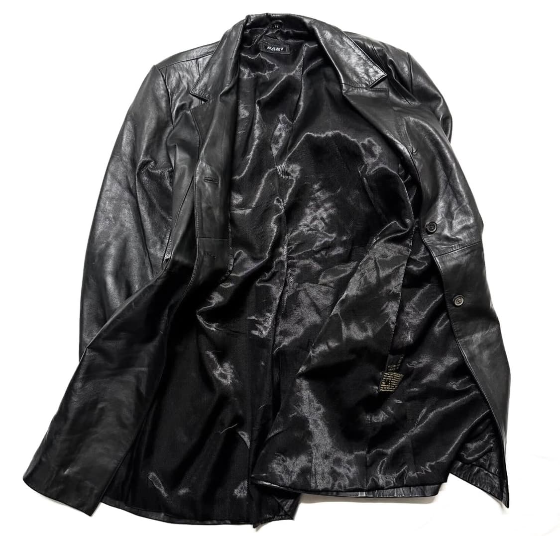 Saki - 레더 코트 상품이미지3