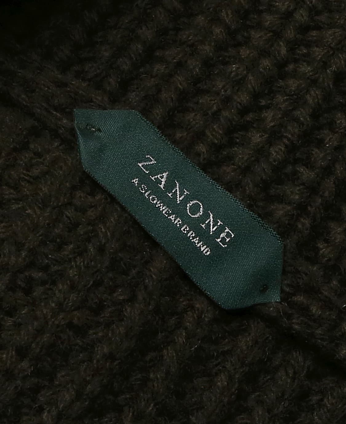 자노네 [Zanone] 슬로웨어 브랜드 카키 울 니트 숄카라 가디건 상품이미지5