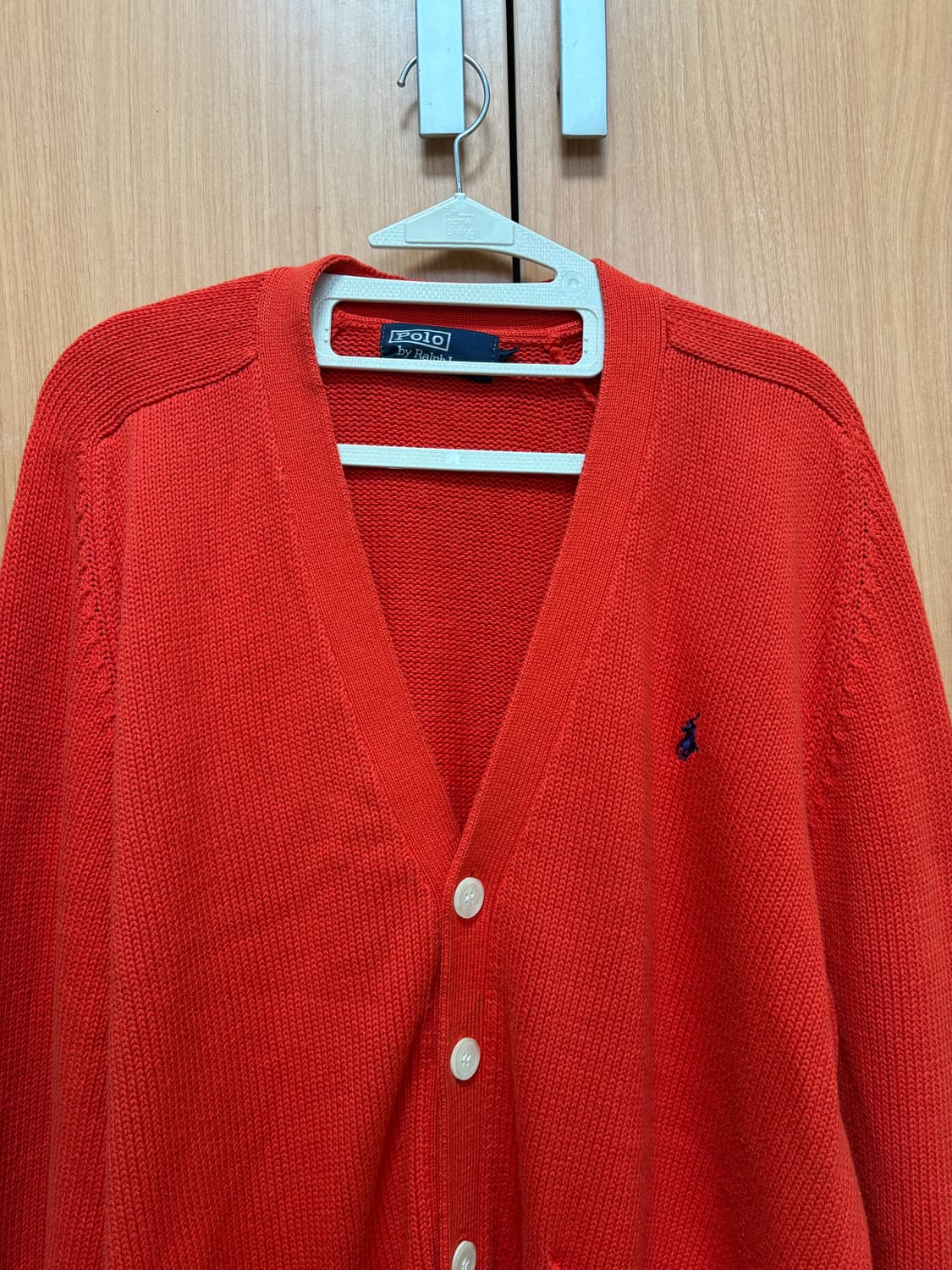 M 빈티지 폴로 정품 가디건 레드 상품이미지2