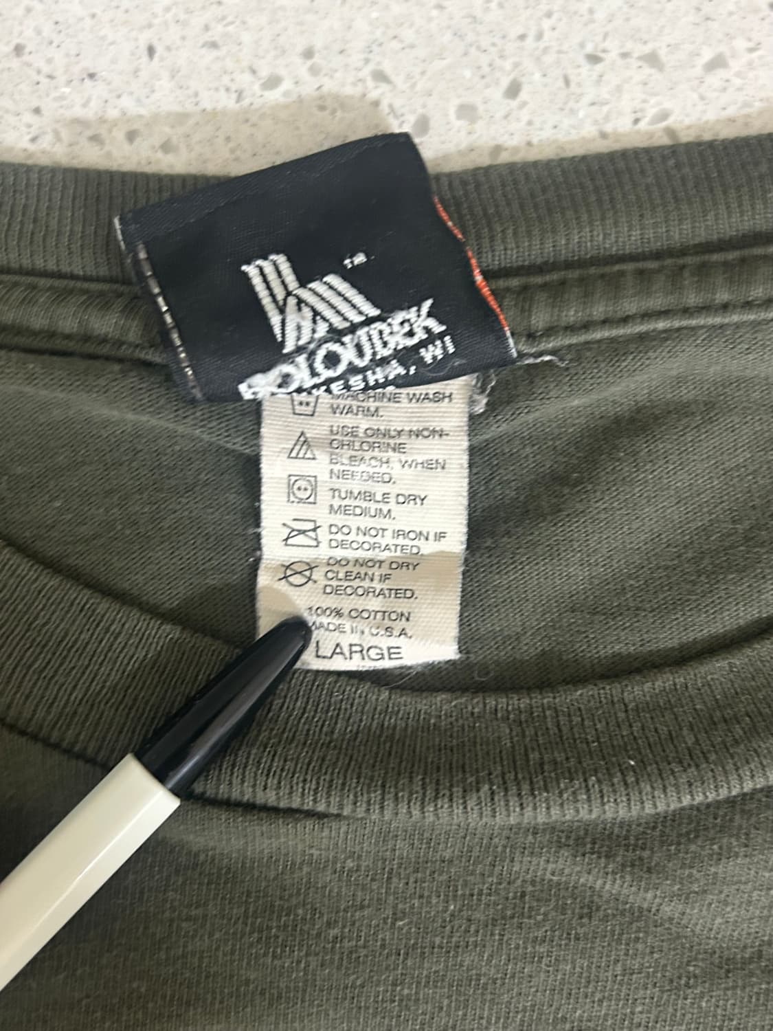 2002 Made in USA 빈티지 할리데이비슨 롱슬리브 L 상품이미지4