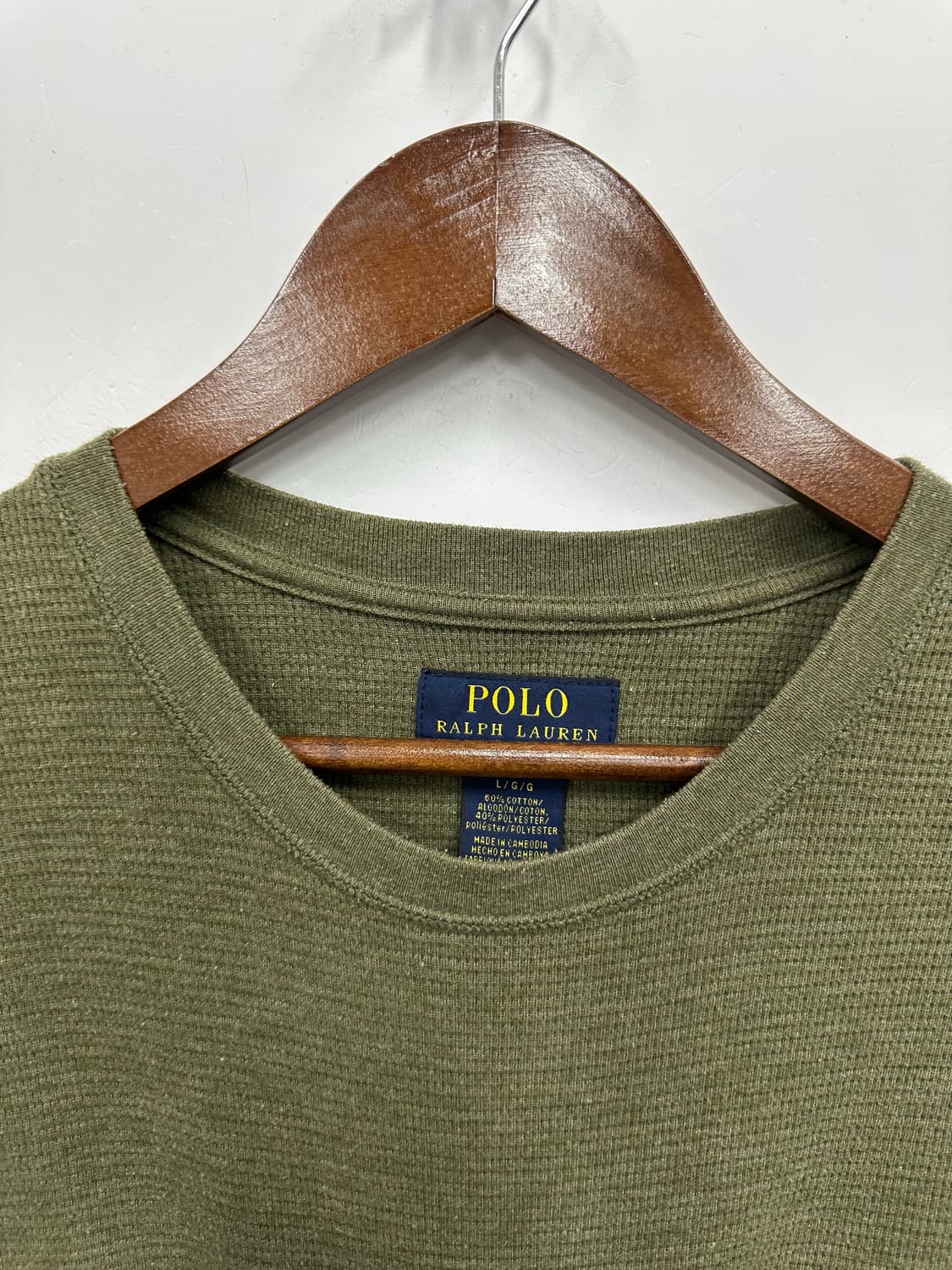 폴로 카키 와플 니트  상품이미지2