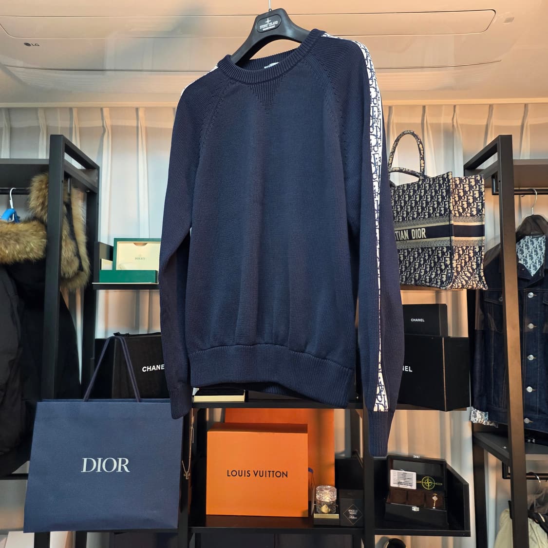 {클로젯}[L]디올 오블리크 인서트 니트 상품이미지1