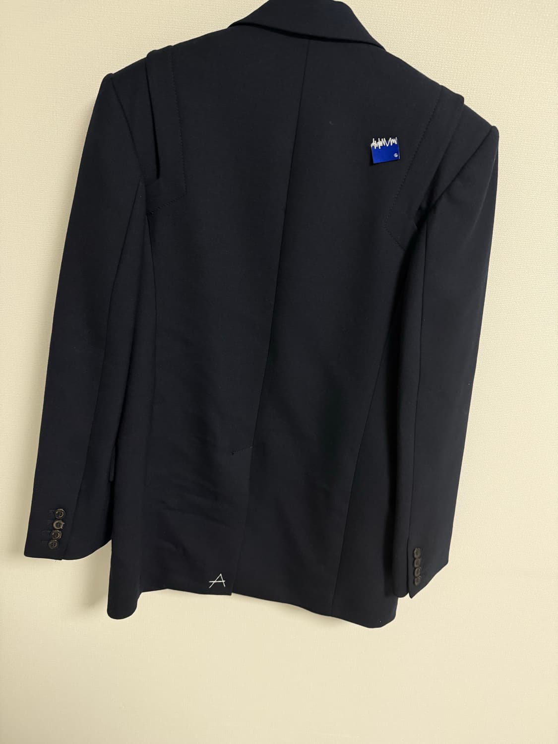 자라 x 아더에러 오버사이즈 블레이저 자켓 네이비 상품이미지4