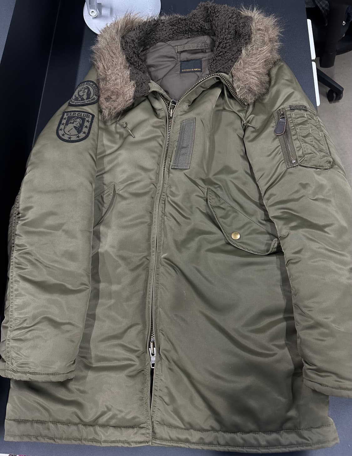 히스테릭 글래머 n-3B 모티브 패딩 자켓 상품이미지4