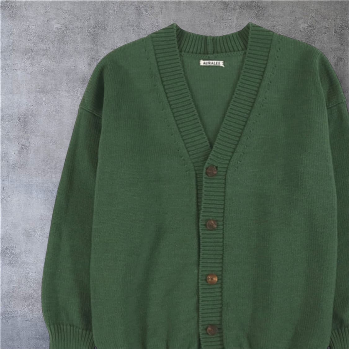 오라리 AURALEE 그린 가디건  4 상품이미지3
