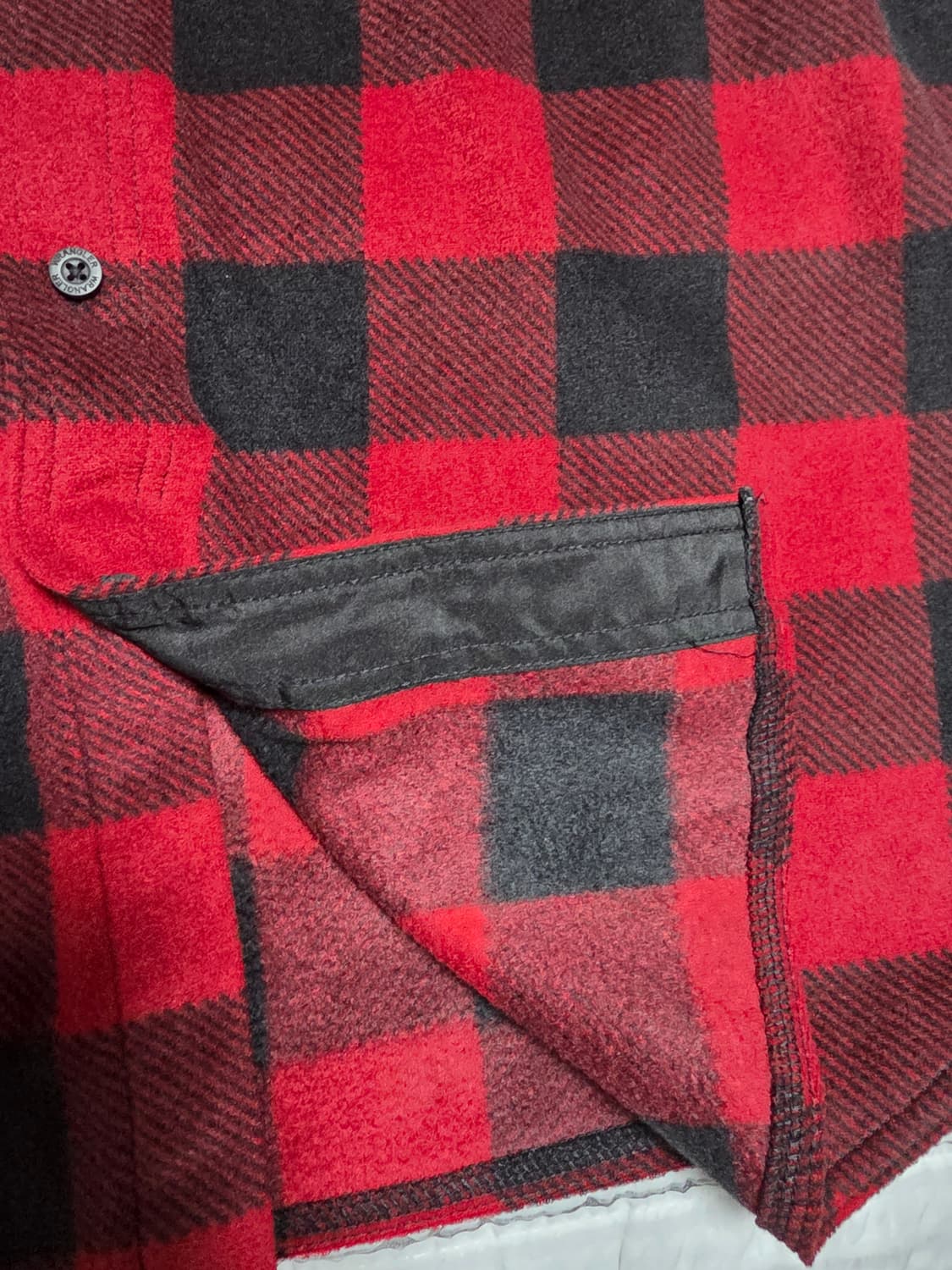 랭글러 플리스 버팔로 체크 셔츠 L 상품이미지3