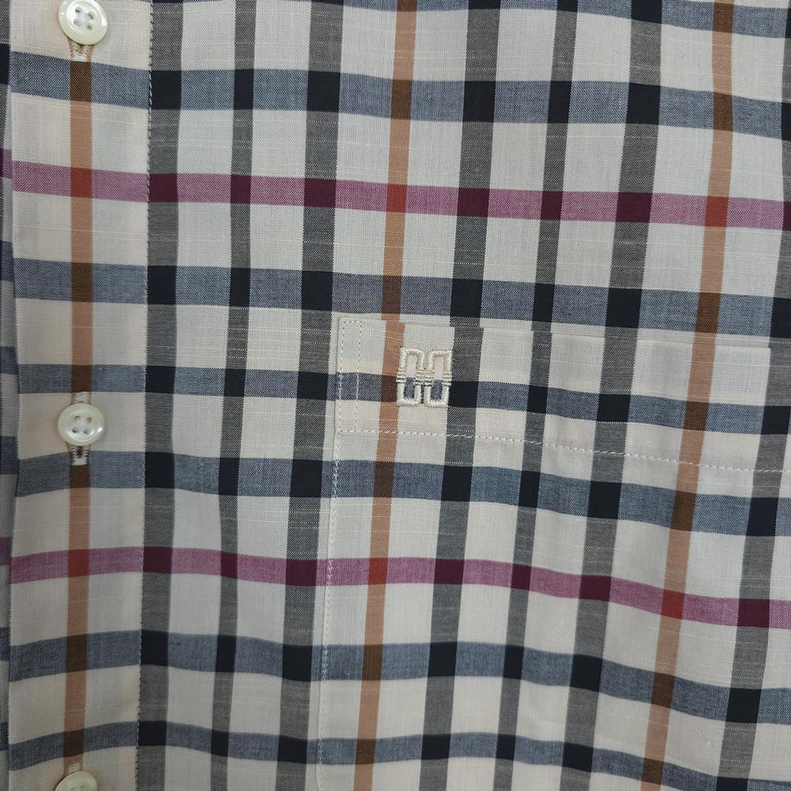 닥스 DAKS 체크 반팔셔츠 105 상품이미지3