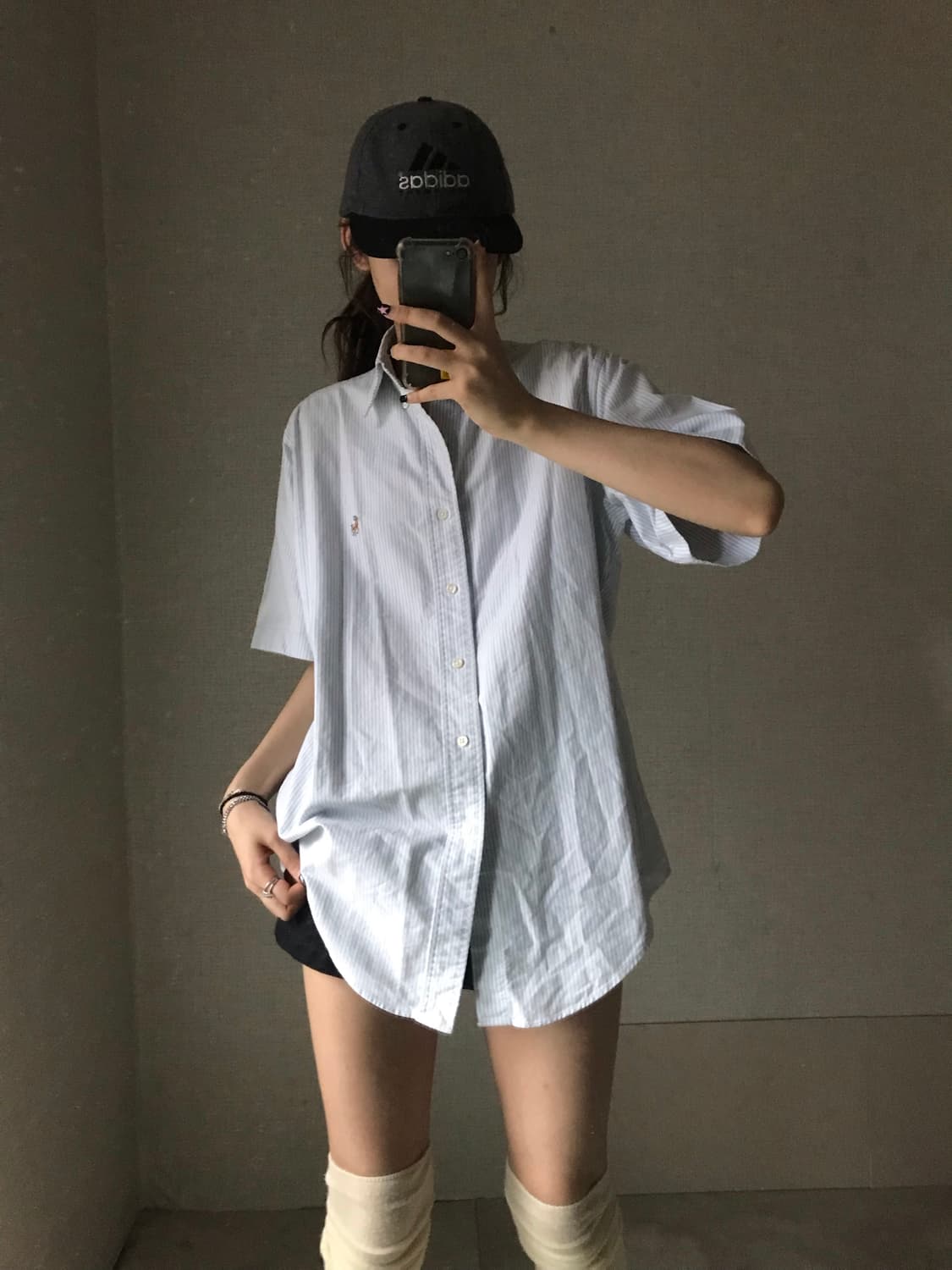 폴로 연하늘 반팔 셔츠 상품이미지2
