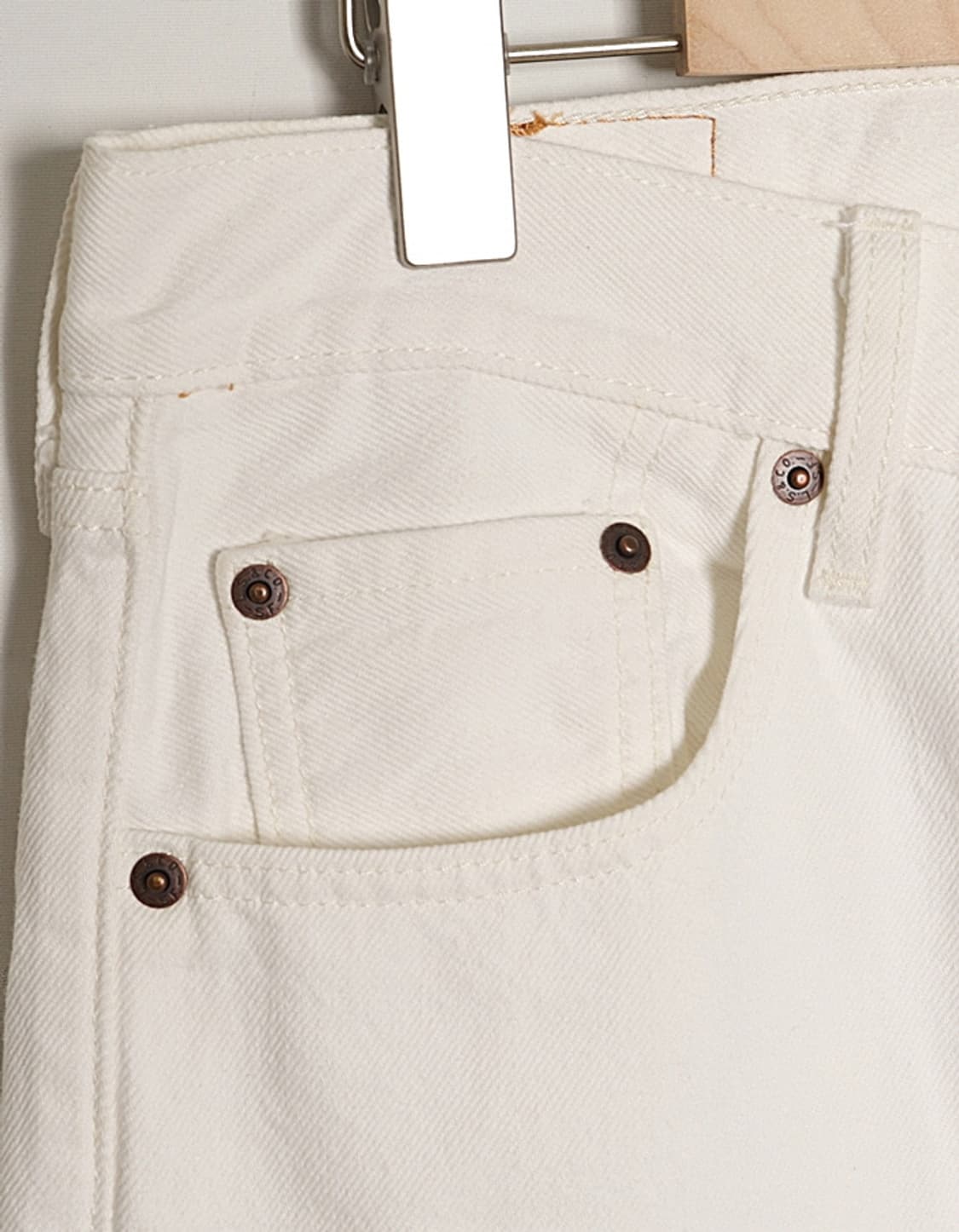 Levi's 501 White Denim Pant (30) 상품이미지3