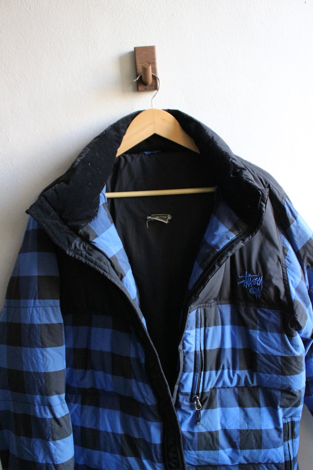00s 스투시 체커 다운 패딩 상품이미지7