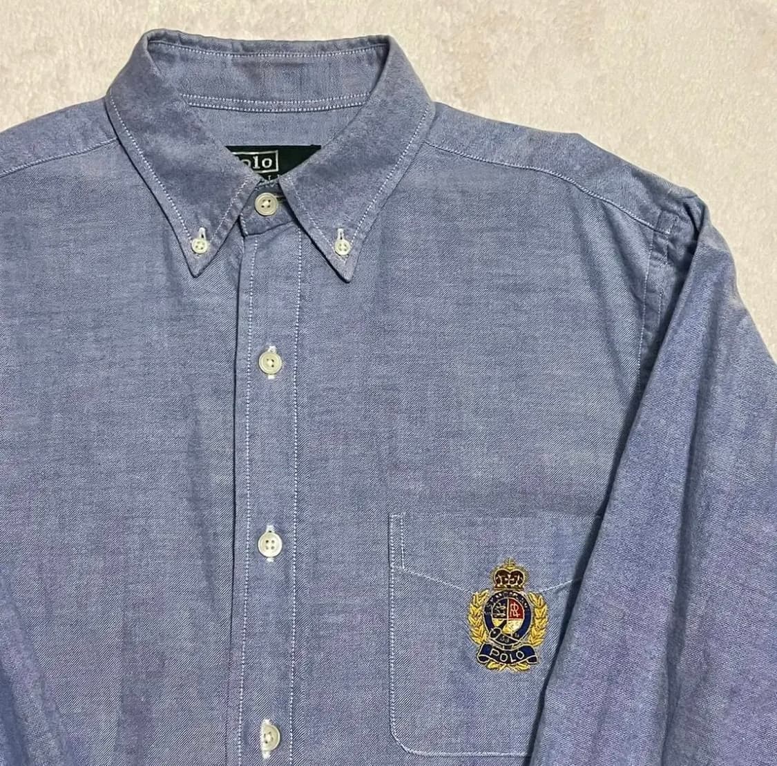 폴로 랄프로렌 클래식 옥스포드 블루 셔츠 상품이미지1