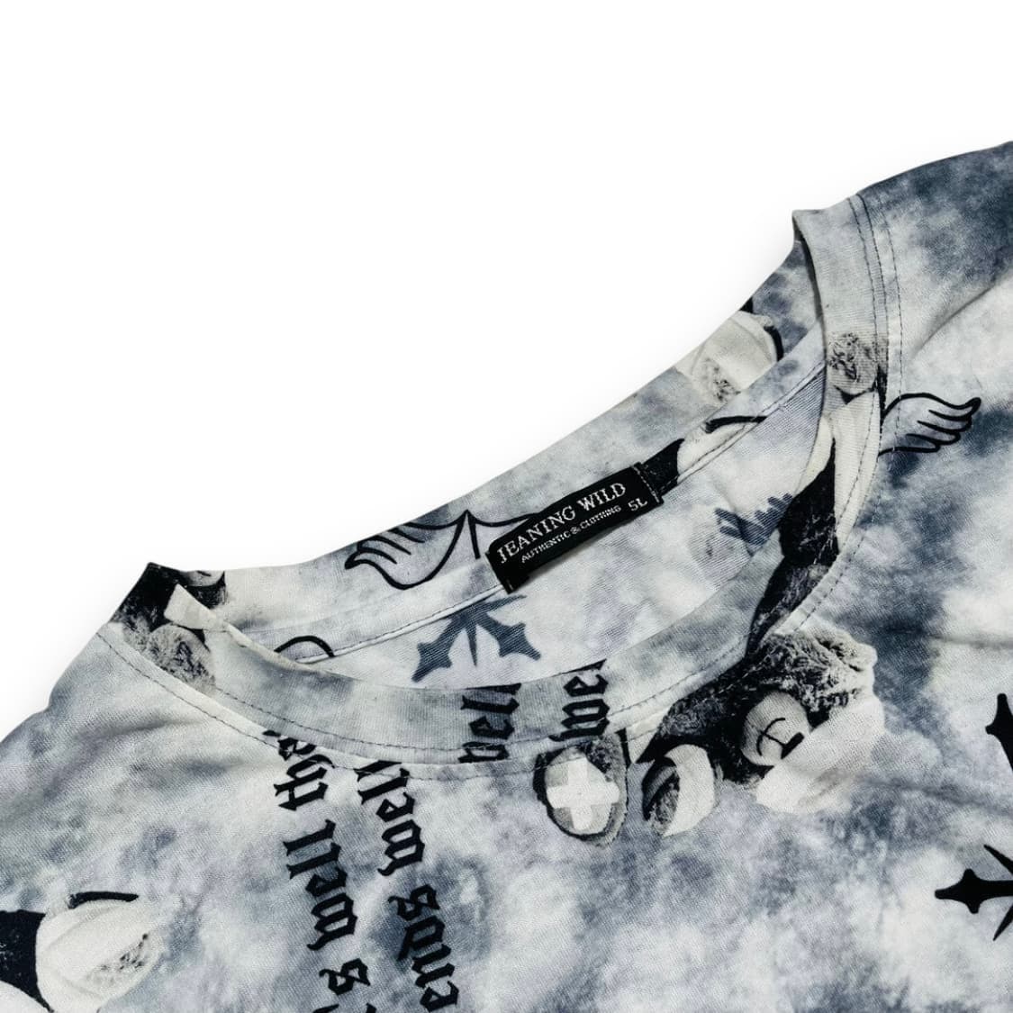 펑크 JEANING WILD 테디 베어 지뢰계 반팔 티셔츠 상품이미지4