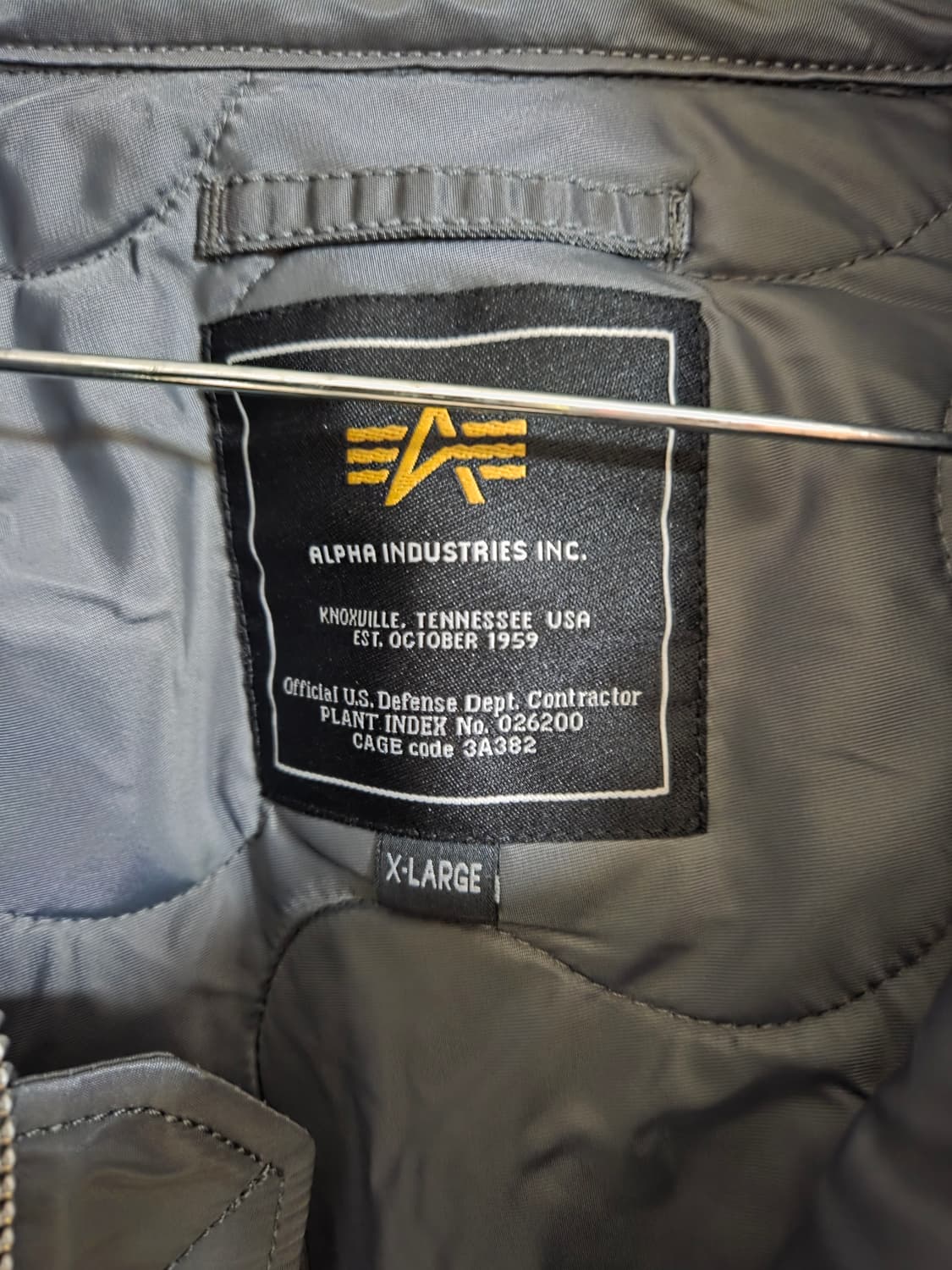 알파인더스트리 CWU45P 항공 점퍼 밀리터리 자켓 건메탈 그레이 상품이미지5