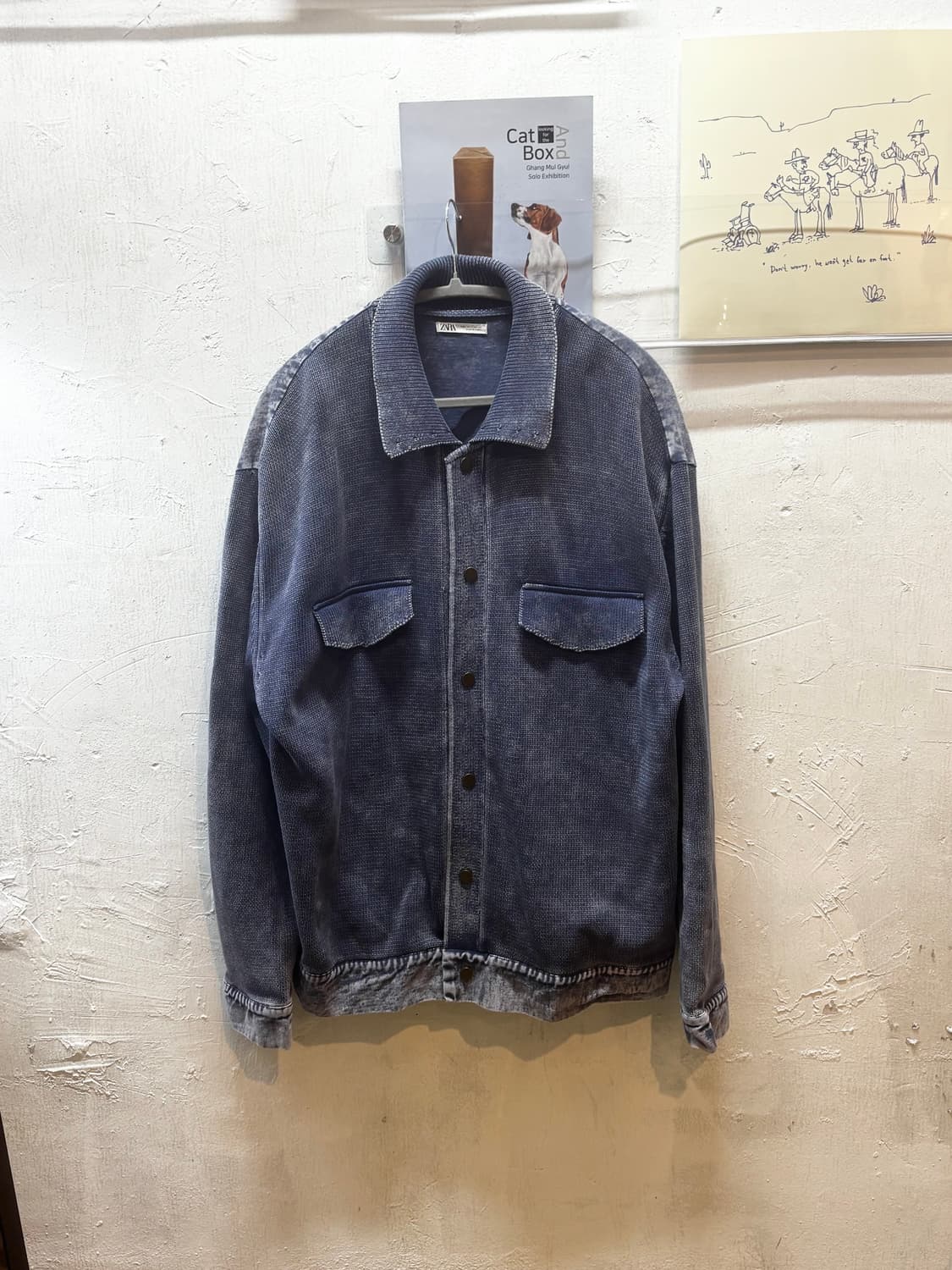 자라 니트 데님 자켓 상품이미지6